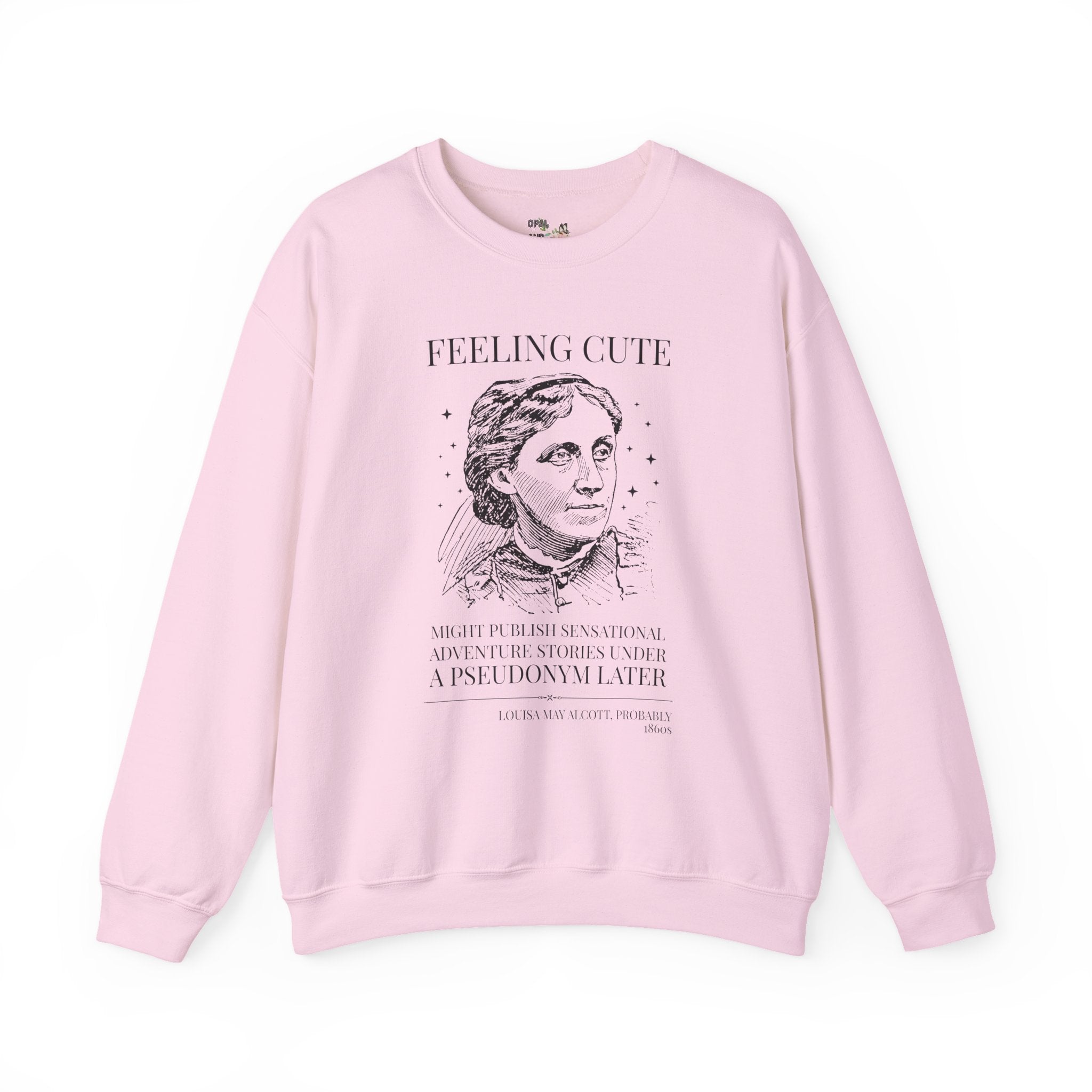 Louisa May Alcott Book Lover Sweatshirt, Bookish American History Buff Crewneck for Fantasy Adventure Reader, Classic Literature Librarian Shirt