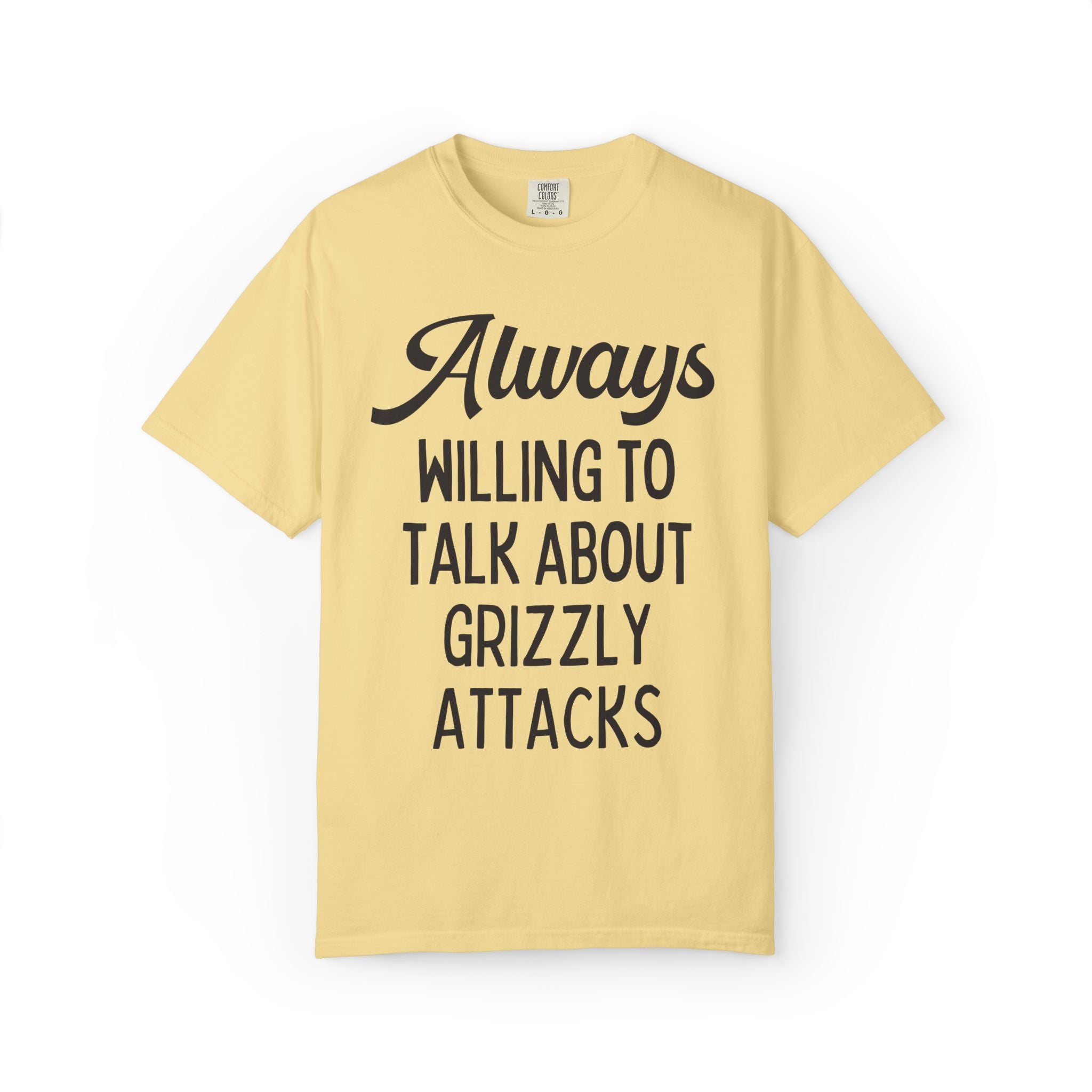 Morbid Animal History Tee Shirt for Friend Obsessed with Historical Disasters: Always Willing To Talk About Grizzly Attacks, Bear Lover Tee