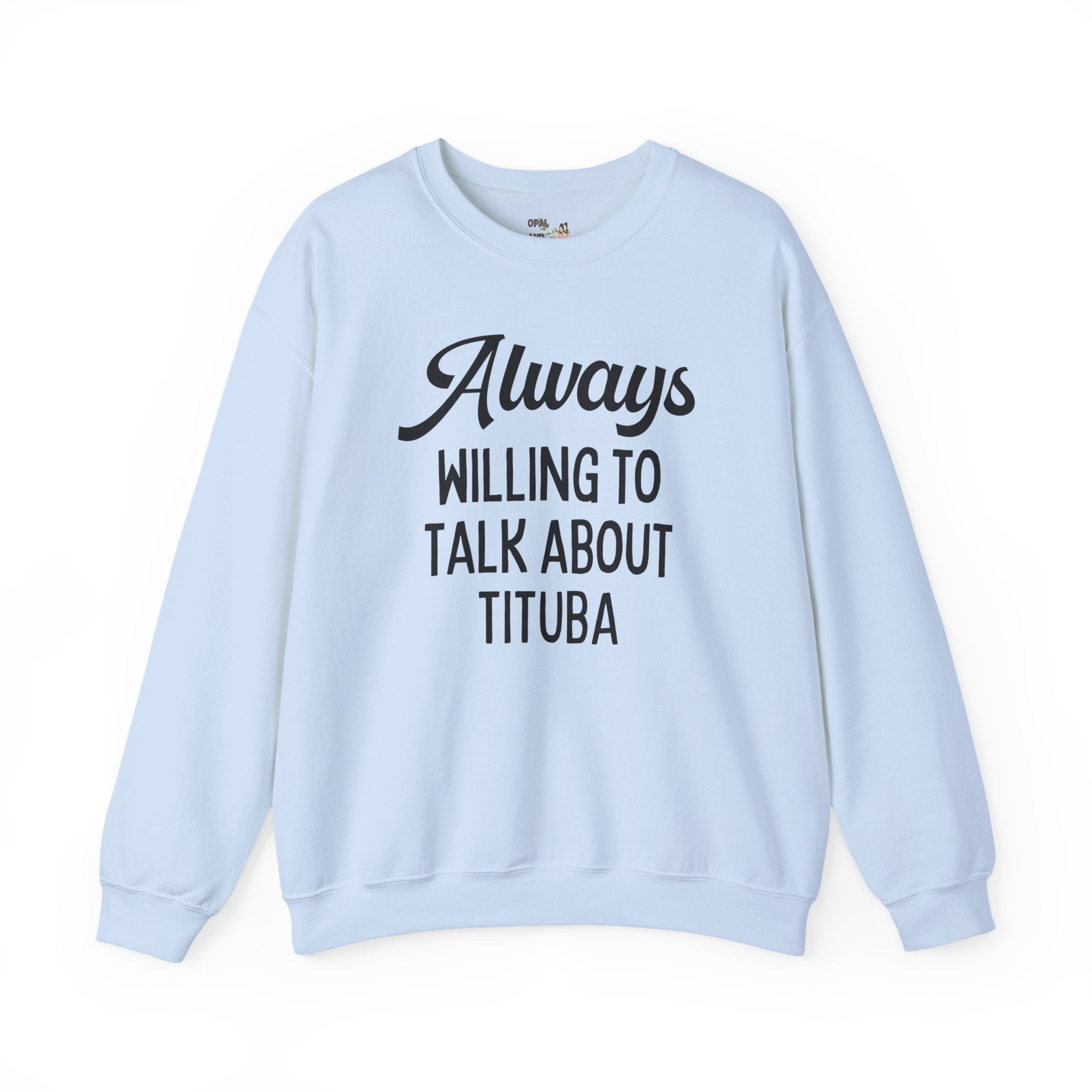 Spooky American History Sweatshirt: Always Willing to Talk About Tituba | Massachusetts History Sweatshirt, Salem Witch Trials History Shirt