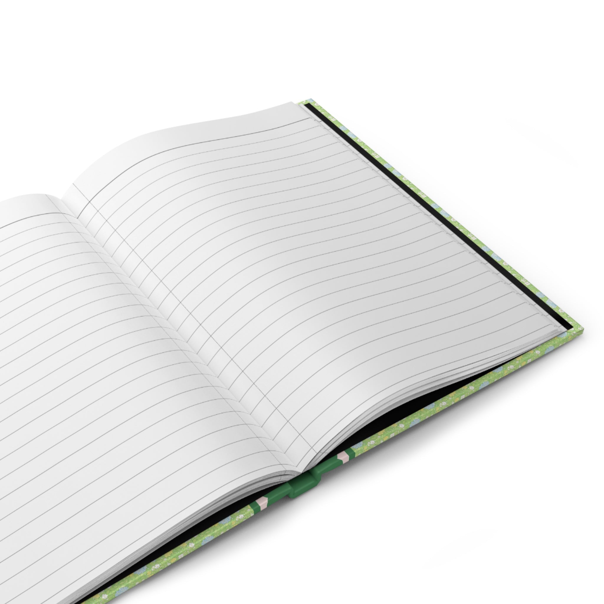 70s Aesthetic Green Flower Journal - Opal and June