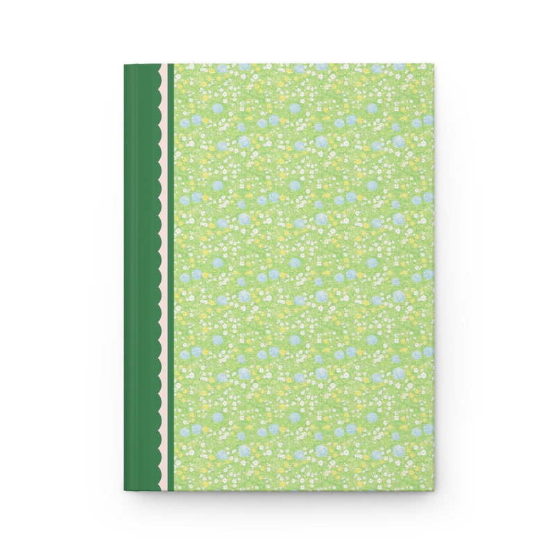 70s Aesthetic Green Flower Journal - Opal and June