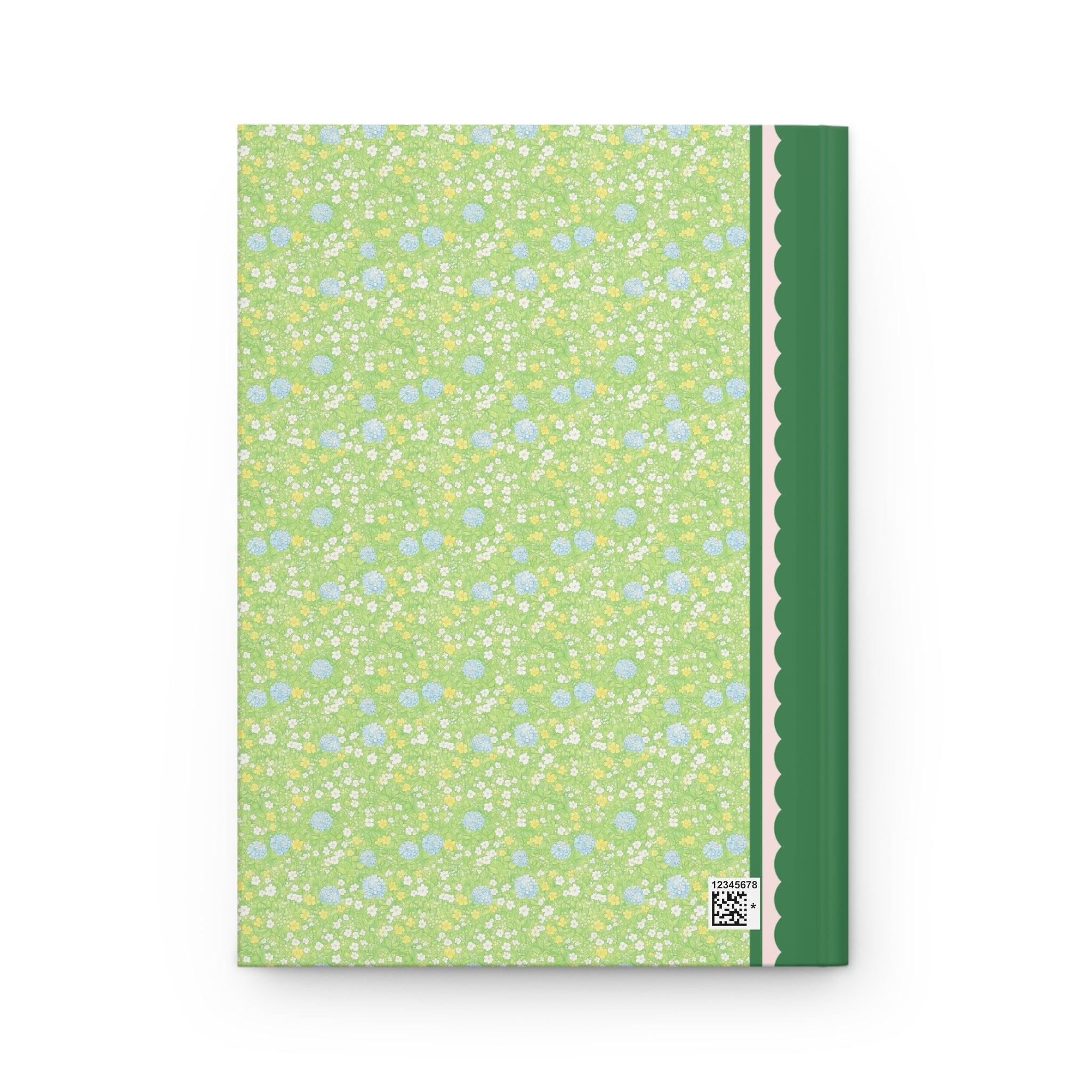 70s Aesthetic Green Flower Journal - Opal and June