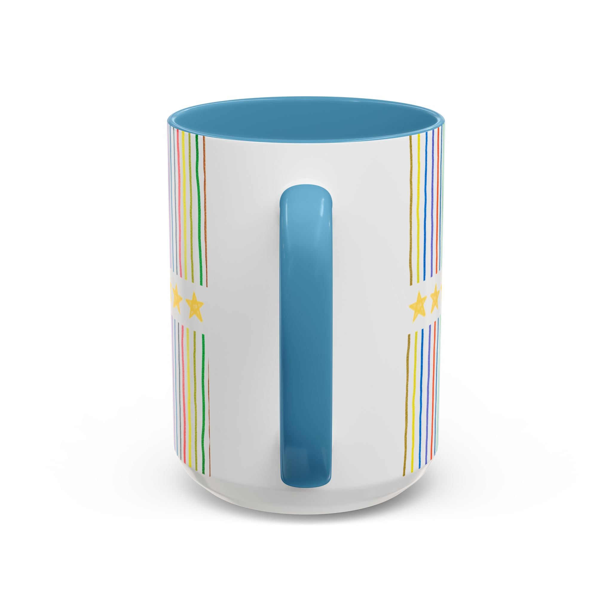 World's Best Sister Coffee Mug: Funny and Cute Birthday Gift for Sister, Mug with Colorful Stripes, 15 Oz Coffee Mug for Coffee Lover, Gift from Sibling