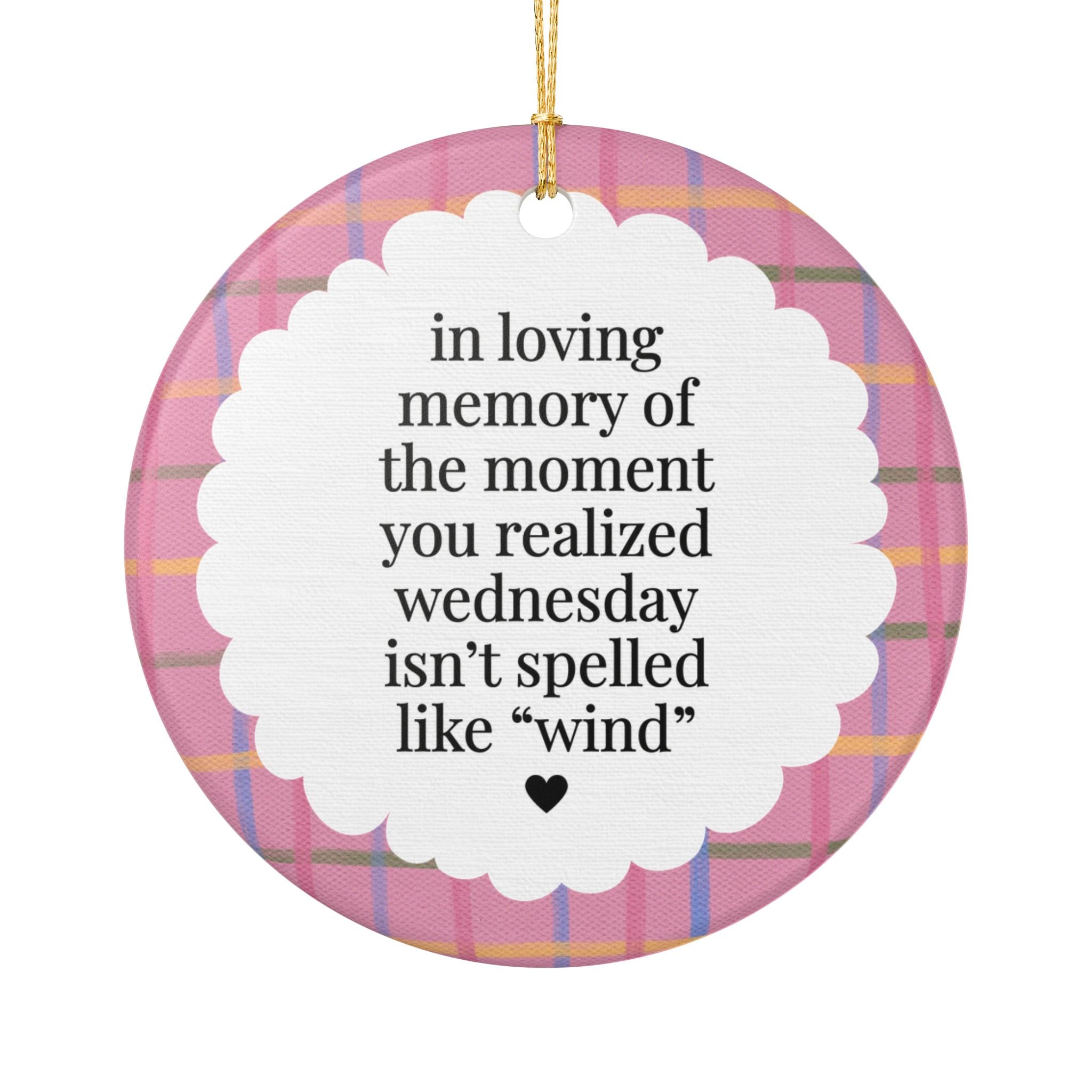 Silly Grammar Teacher Holiday Ornament for English Teacher or Second Grade Teacher, Funny Spelling Christmas Ornament, ELA Teacher Gift