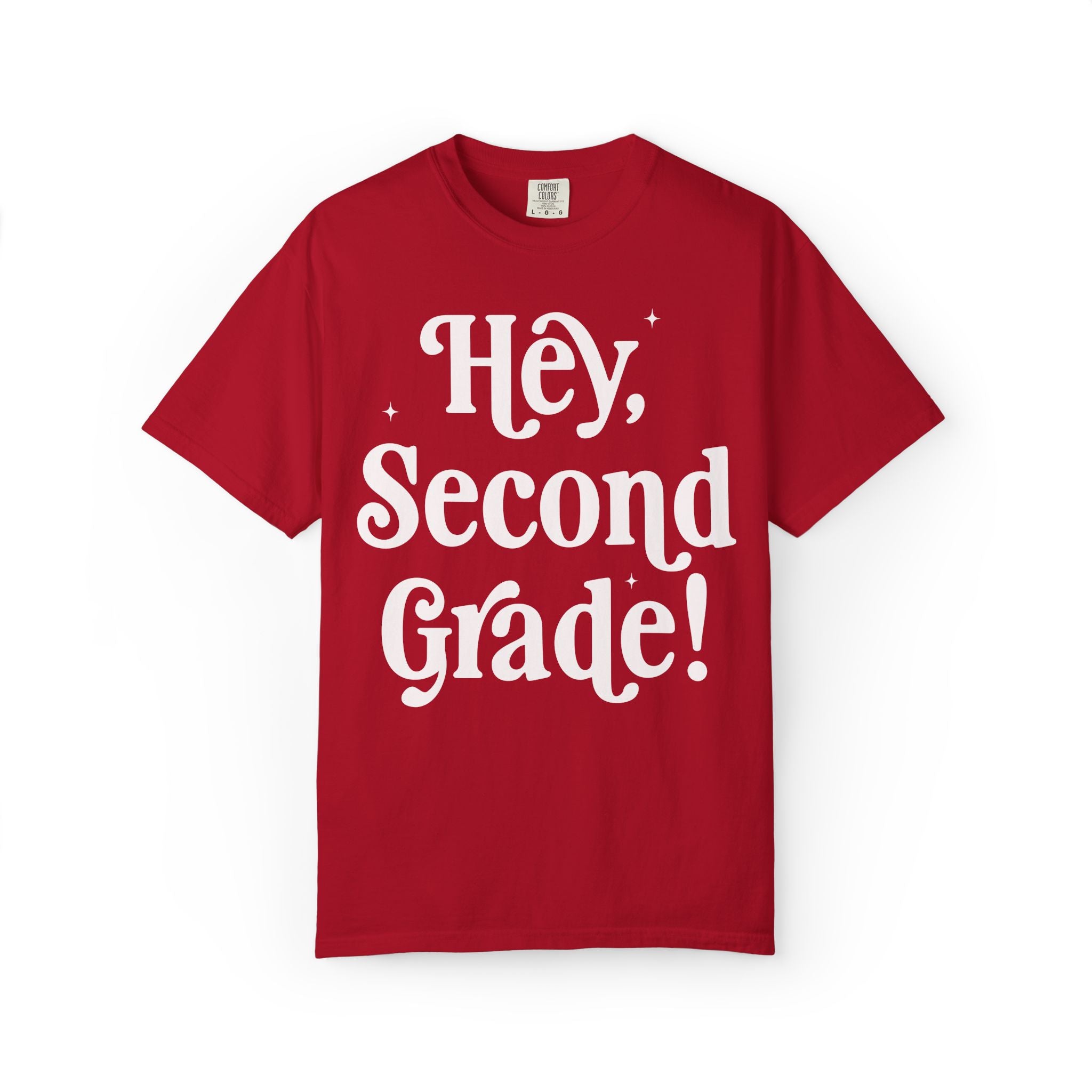 Hey Second Grade Back to School Matching Teacher T-Shirt, Cute Second Grade Teacher Team or Second Grade Team Tee, Paraprofessional Gift