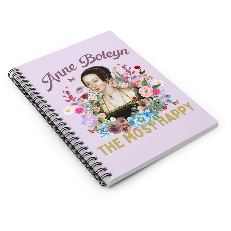 Floral Cottagecore Notebook for History Lover: Anne Boleyn