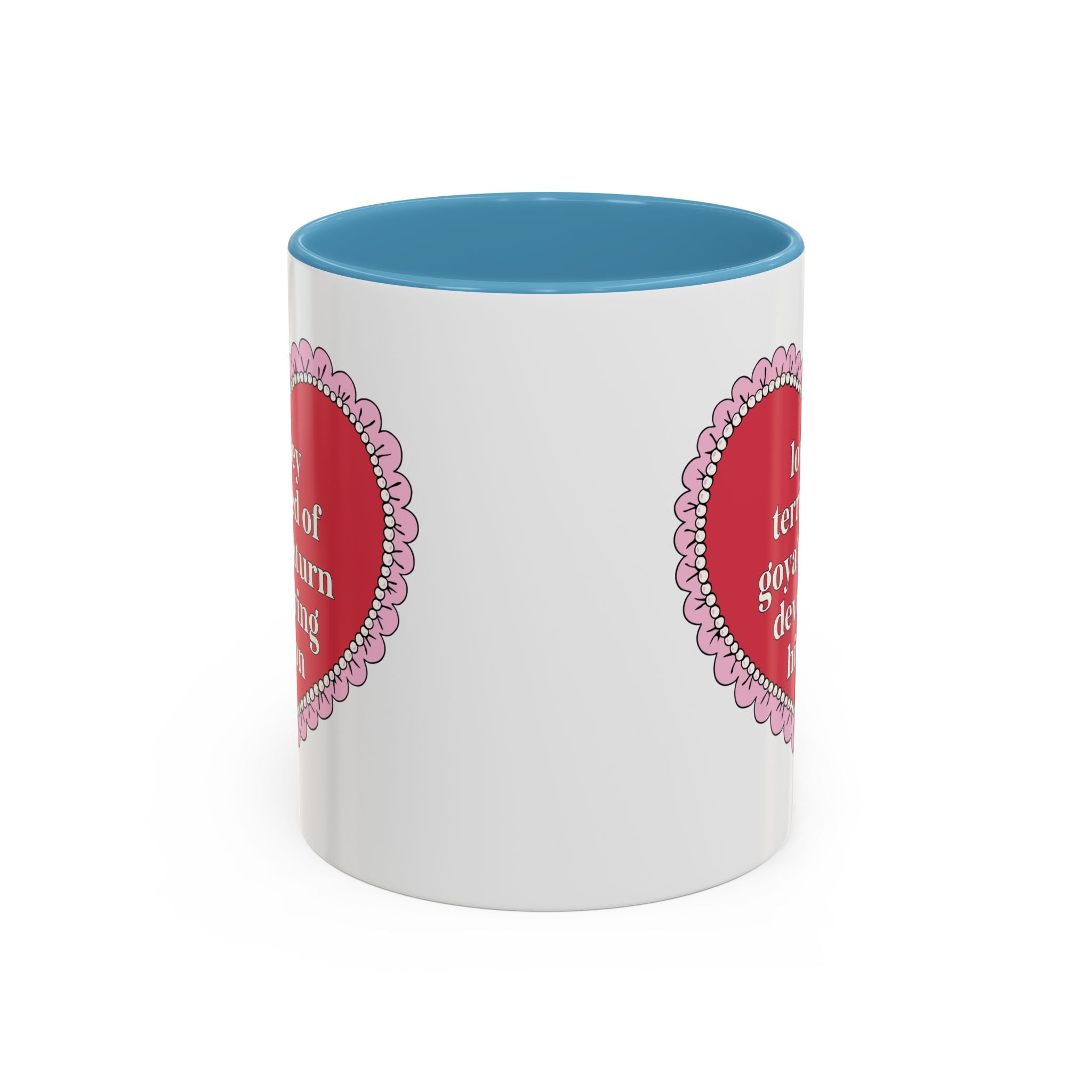 Lowkey Terrified of Goya's Saturn Devouring His Son Coffee Mug: 11 Oz Coffee Mug for Art History Lover, Silly and Cute Birthday Gift for Humanities Major