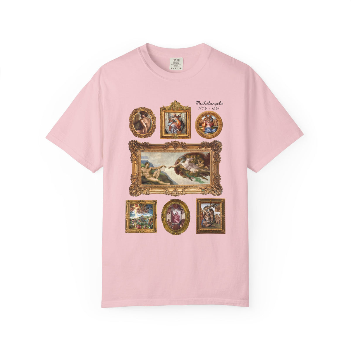 Michelangelo Art History Tee Shirt for Humanities Major Who Loves High Renaissance Art or the Sistine Chapel, 16th Century Roman History Tee