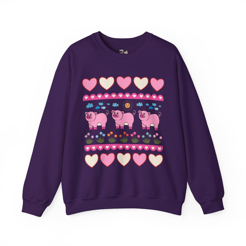 Adorable Doodle Pig Sweatshirt