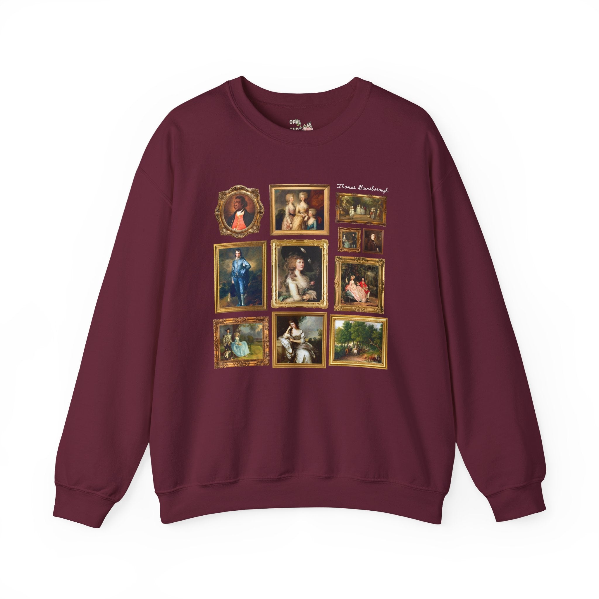 Thomas Gainsborough Art History Sweatshirt: Famous Paintings, Rococo Art Historian Gift, French Art History, 18th Century Artwork, Museum Lover