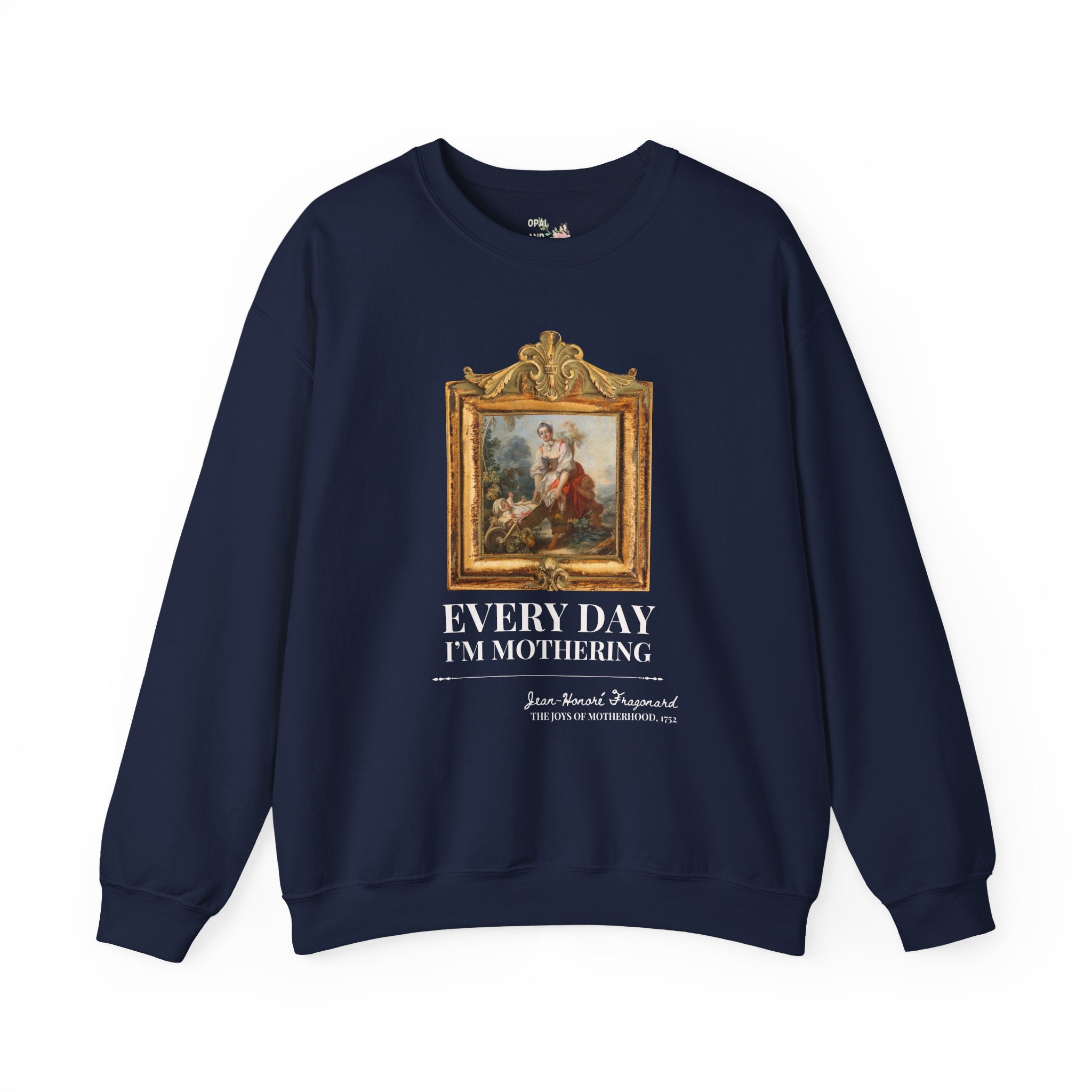 Art History Sweatshirt for Moms Who Love Jean-Honoré Fragonard and Rococo Art History, Funny Saying Shirt for Mom of Twins or Triplets