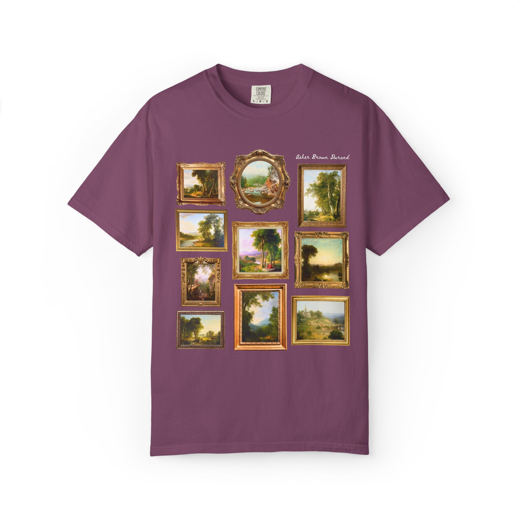 Asher Brown Durand Art History Lover Tee Shirt: Famous Paintings, History of Hudson River School Art Movement, Famous American Landscapes