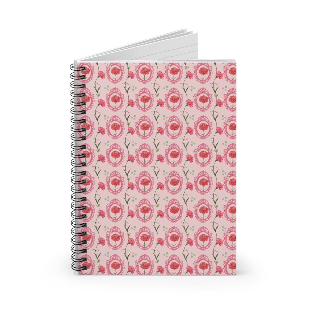 Cute Floral Notebook with Vintage Botanical Flowers: Gift for Flower Lover