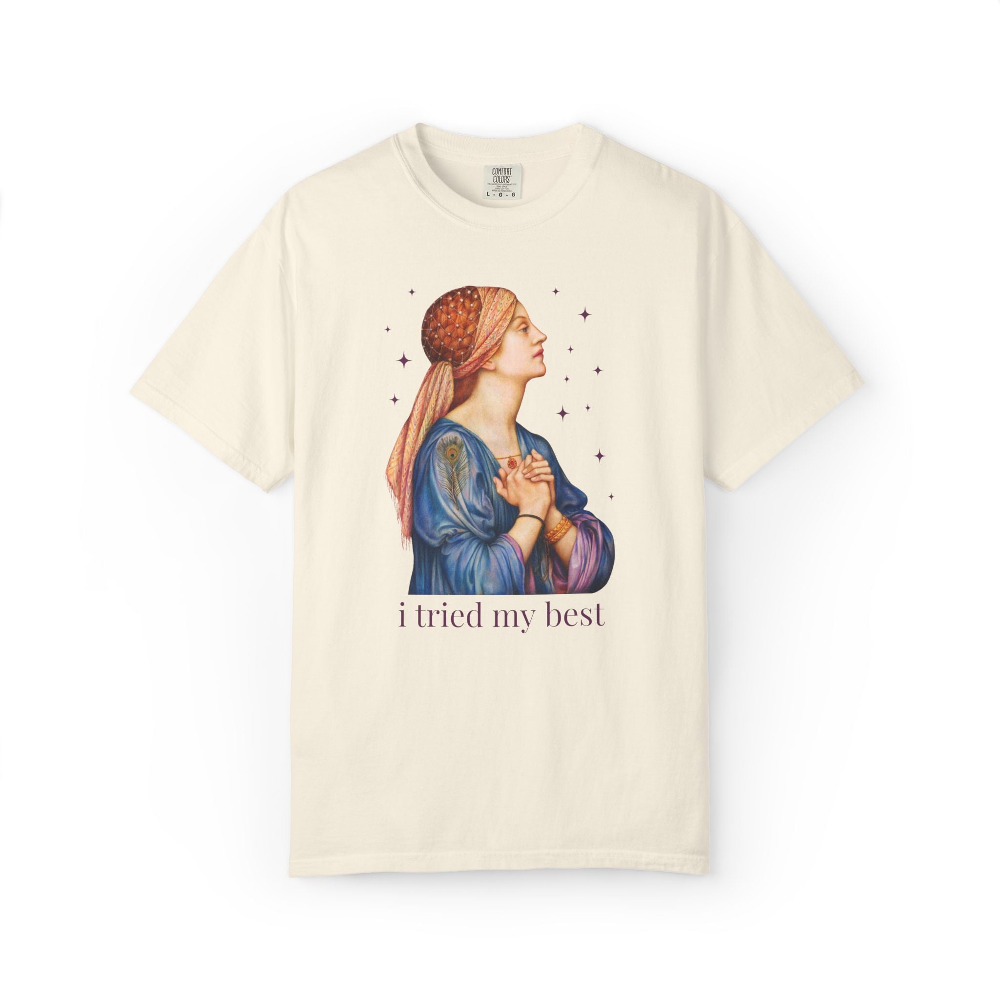 I Tried My Best: Funny Art History T-Shirt for Art Historian or Museum Lover, Funny New Mama or College Student Famous Painting Tee