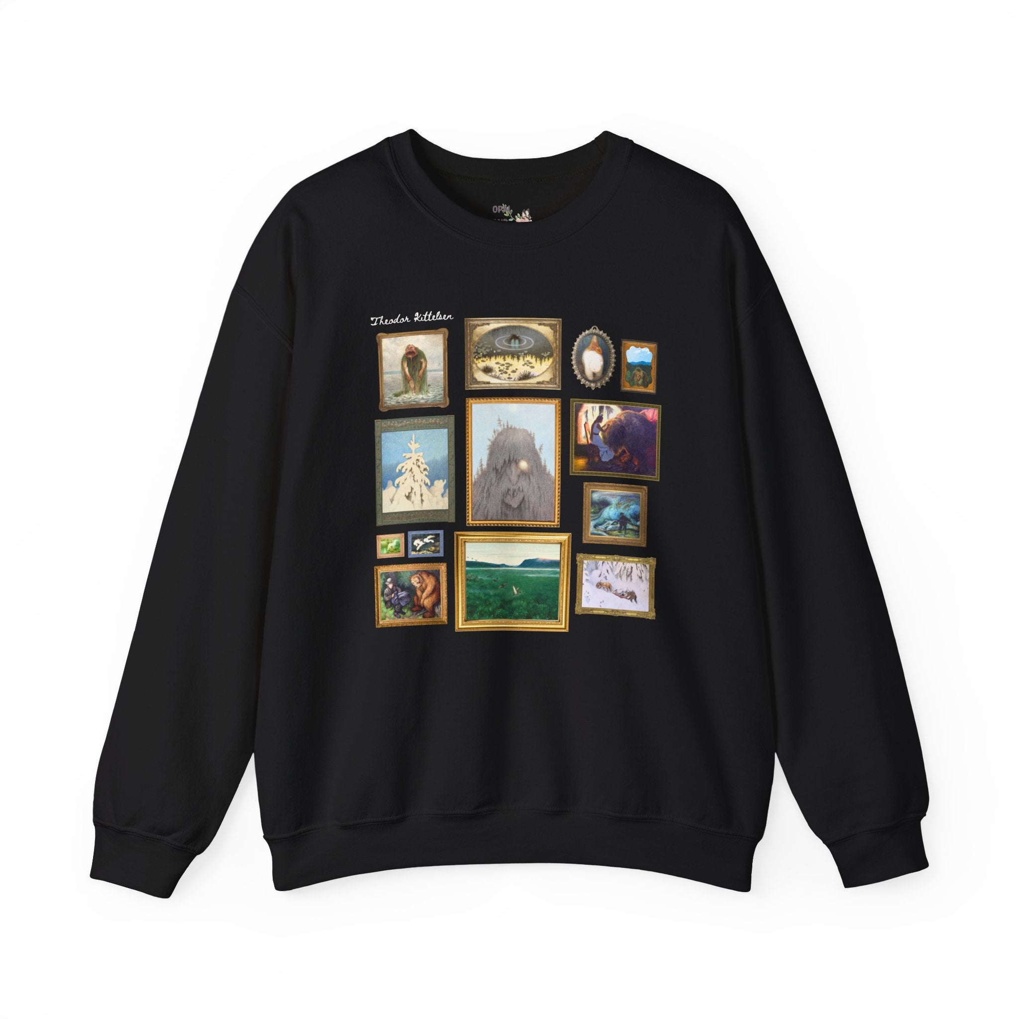 Theodor Kittelsen Art Historian Sweatshirt: Norwegian Art History, Early 1900s and Late 19th Century Fairy Tale and Folk Tale Famous Paintings Crewneck