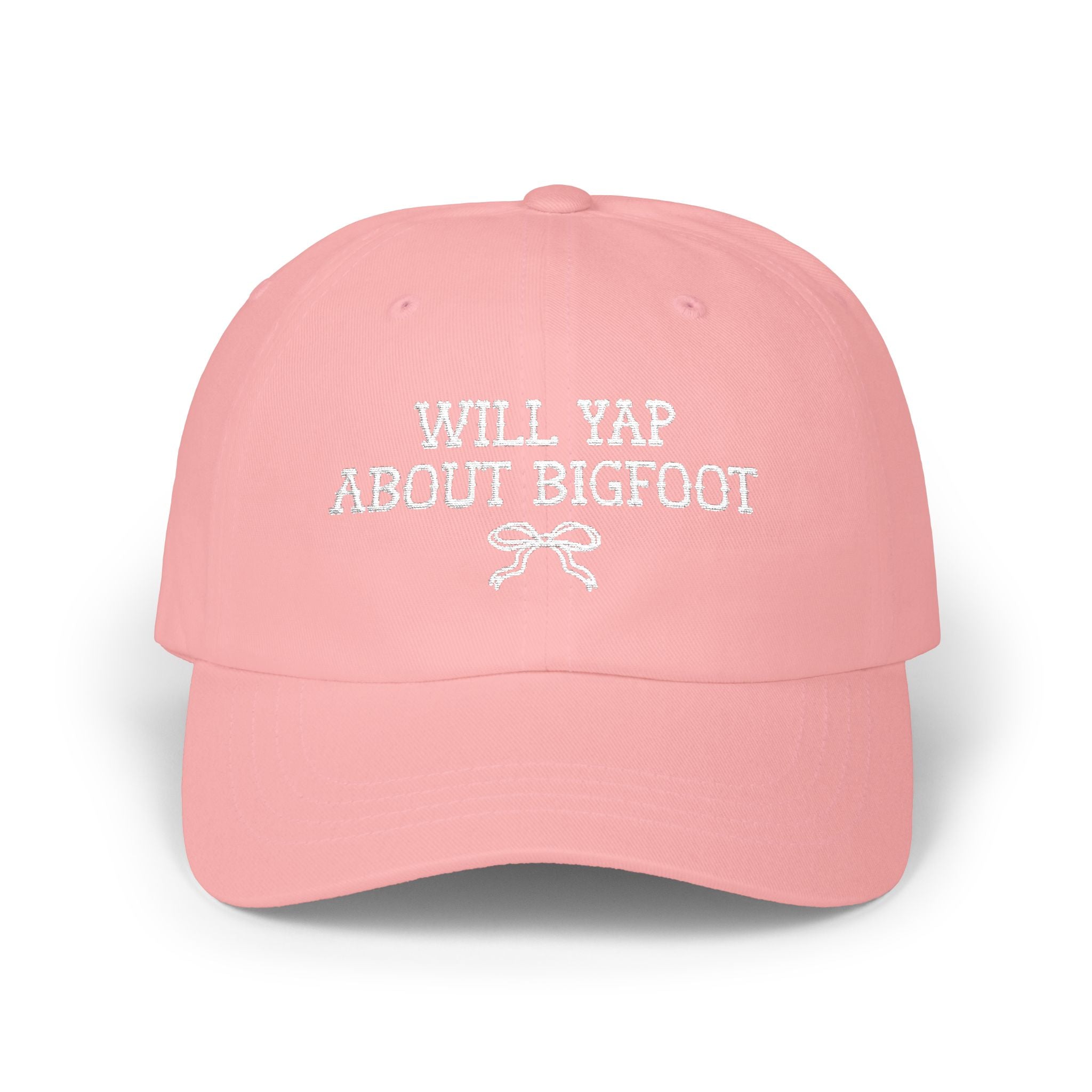 Will Yap About Bigfoot: Funny Bigfoot Lover Hat for Friend Who Loves Hiking and Stories About Mountain Cryptids