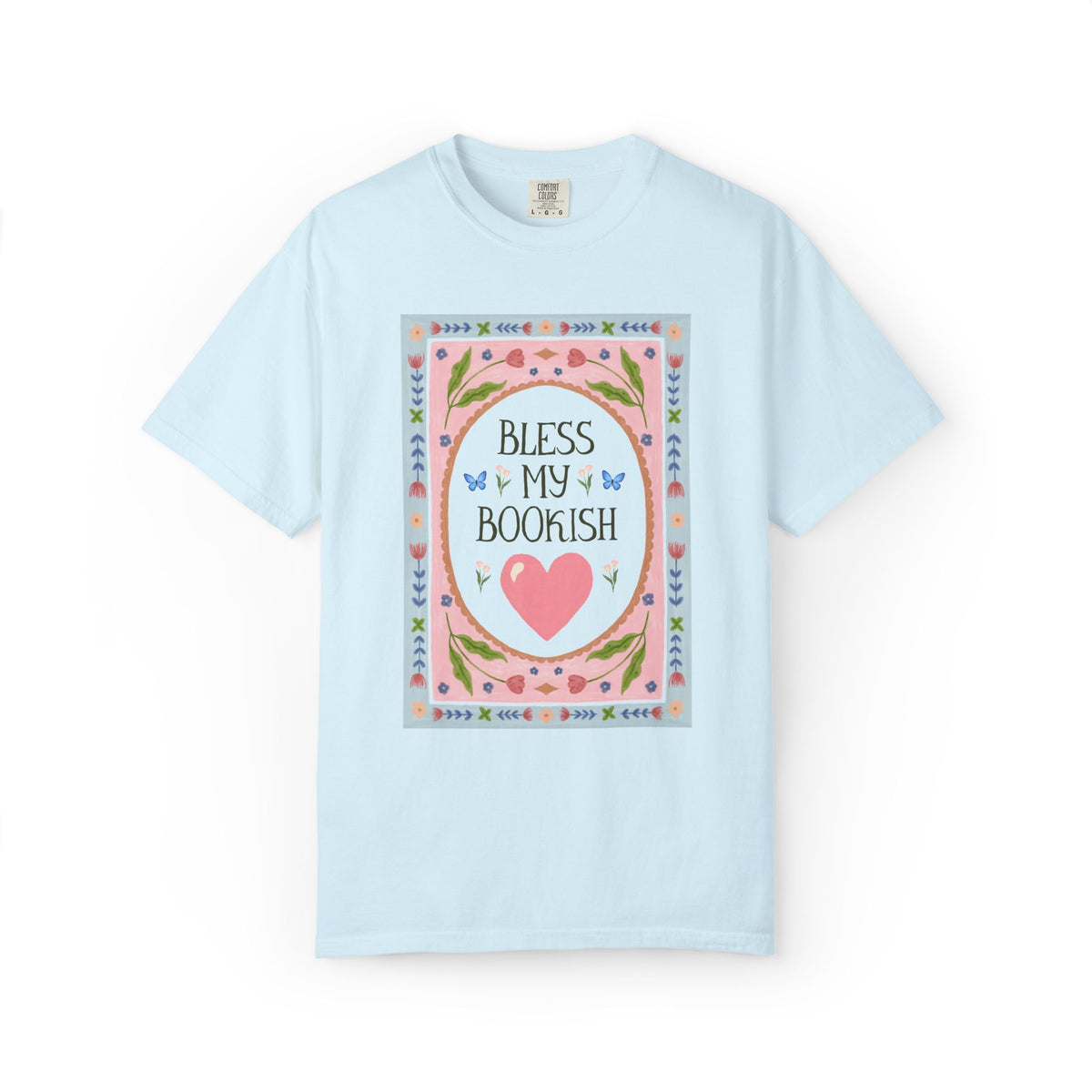 Bless My Bookish Heart Book Lover T-Shirt for Romance Reader or Classic Literature Bookworm, Cute School Librarian or Fantasy Reader Gift