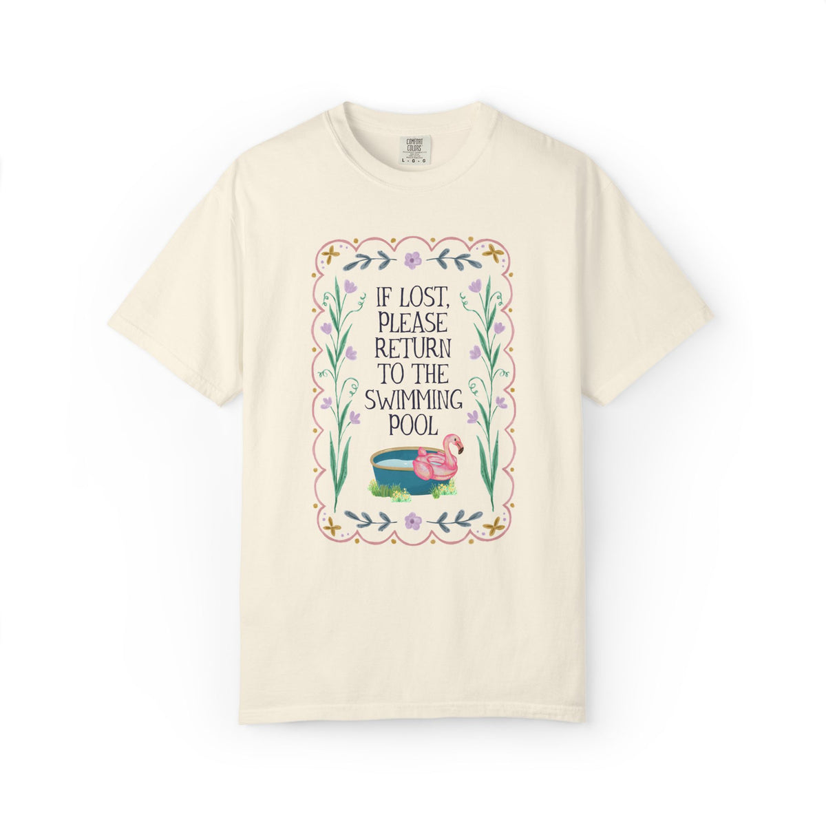 Gift for Swimmer: If Lost, Please Return to the Swimming Pool, Funny Sarcastic Nostalgic T-Shirt for Mom with a Pool or High School Swim Team
