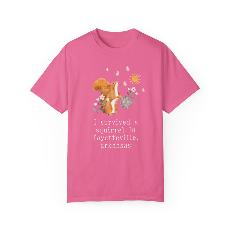 Funny Squirrel Tee Shirt: Fayetteville Arkansas