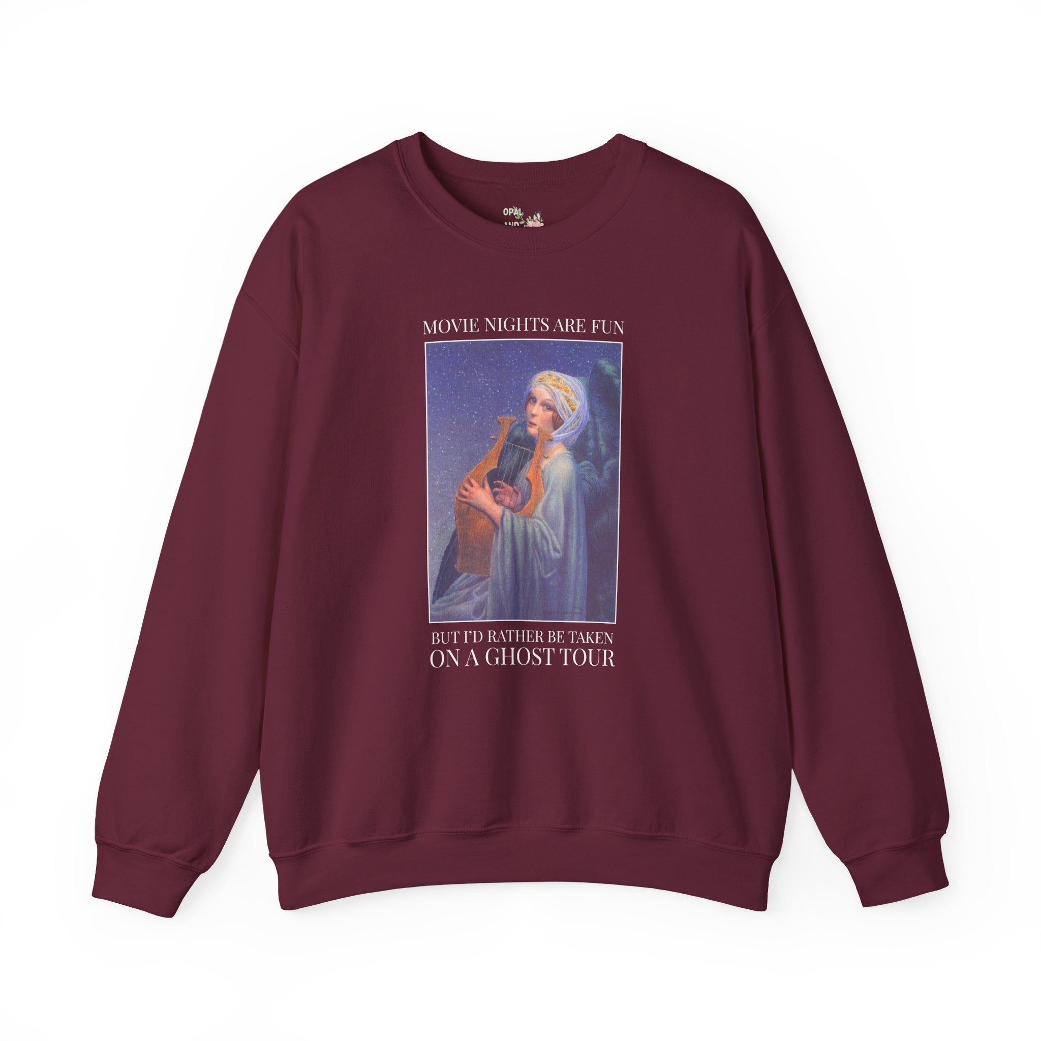 Spooky Season Art History Buff Sweatshirt for Friend Who Loves Ghost Tours, Spooky History Lover Gift, Colorful Halloween Ghost Lover Crewneck