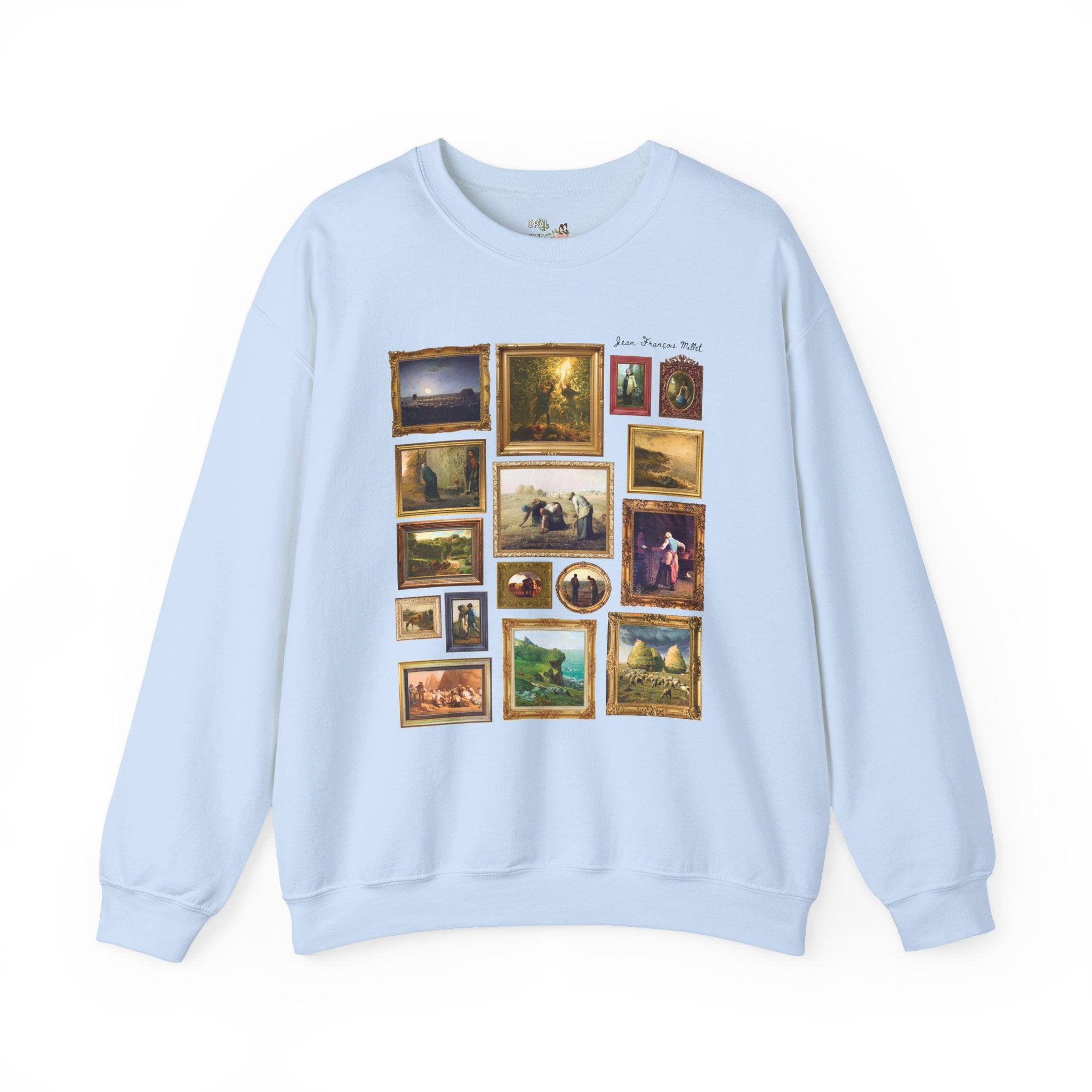 Jean-François Millet Famous Paintings Sweatshirt, French Art History Buff Gift, Cute European Art History Lover Crewneck, Realism Art Movement