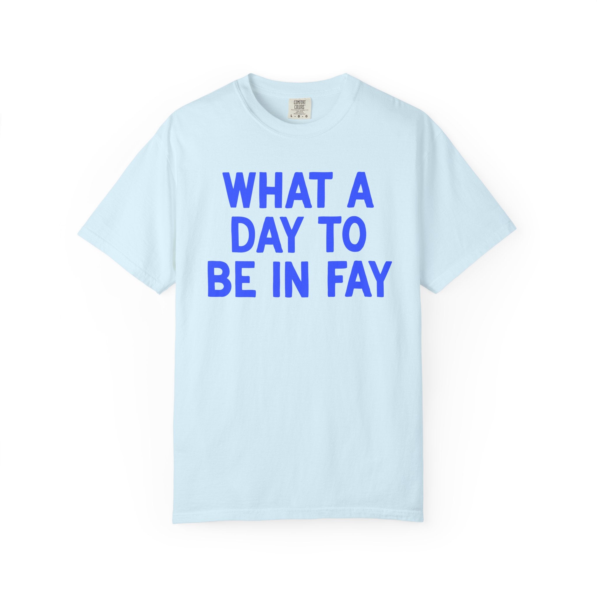 What a Day to Be in Fay Tee Shirt: Cute Fayetteville Arkansas Monochromatic T-Shirt for Friend Living in Northwest Arkansas