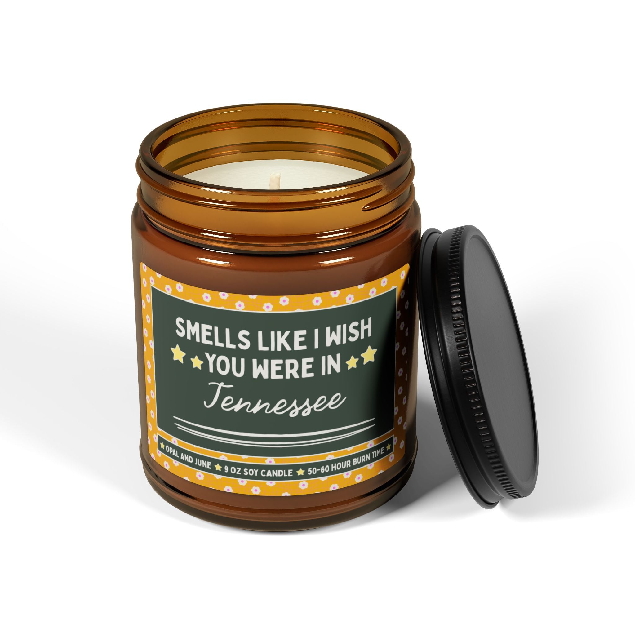 Smells Like I Wish You Were in Tennessee: 9 Oz Candle for Friend or Family Member Moving from Tennessee, Long Distance Relationship Gift