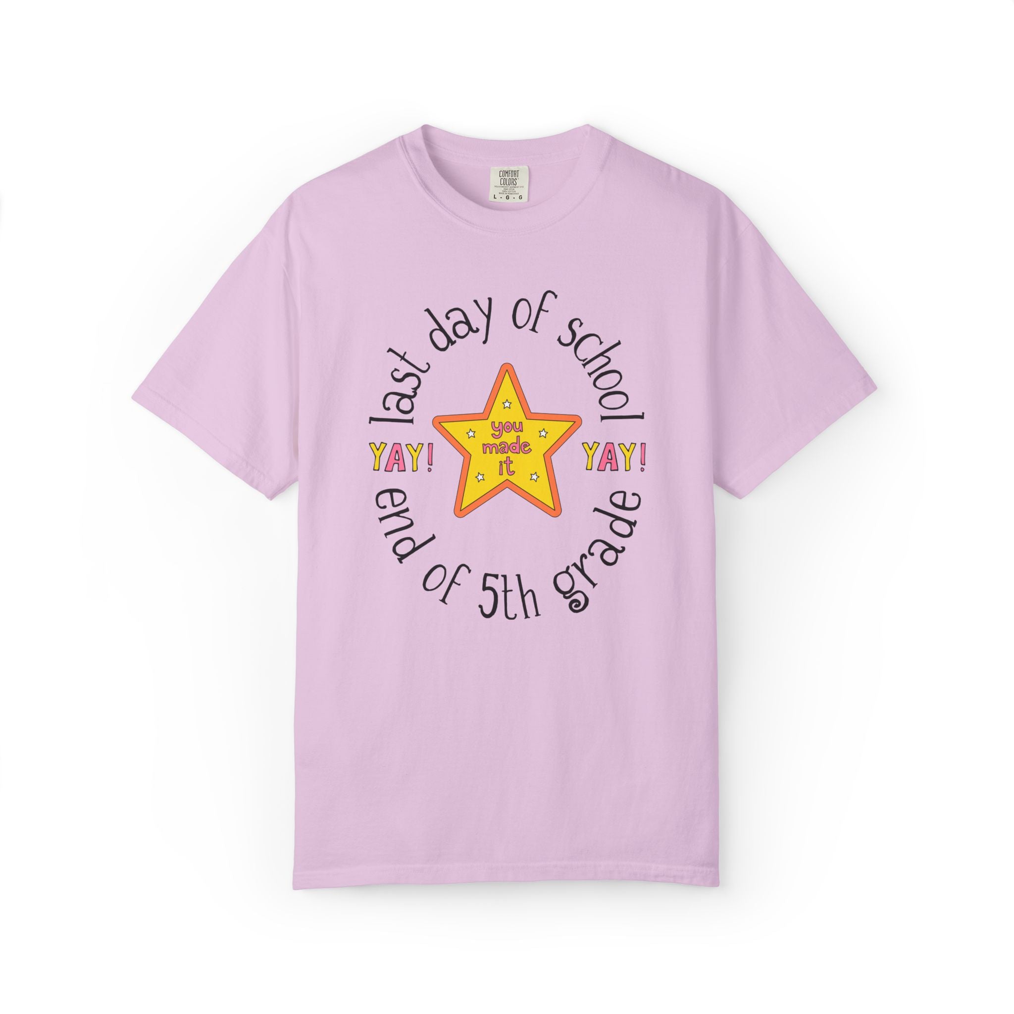 Last Day of School Matching Teacher T-Shirt for Elementary School Teachers or Elementary Office Staff, School Librarian End of Year Tee