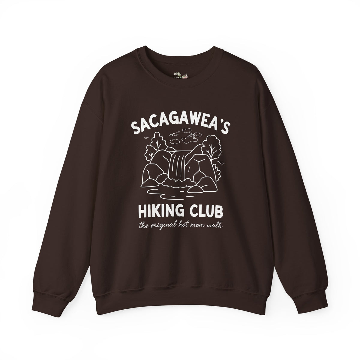 Sacagawea's Hiking Club: The Original Hot Mom Walk, Funny American History Hiking Lover Sweatshirt for Mom or New Mama Who Loves Hiking
