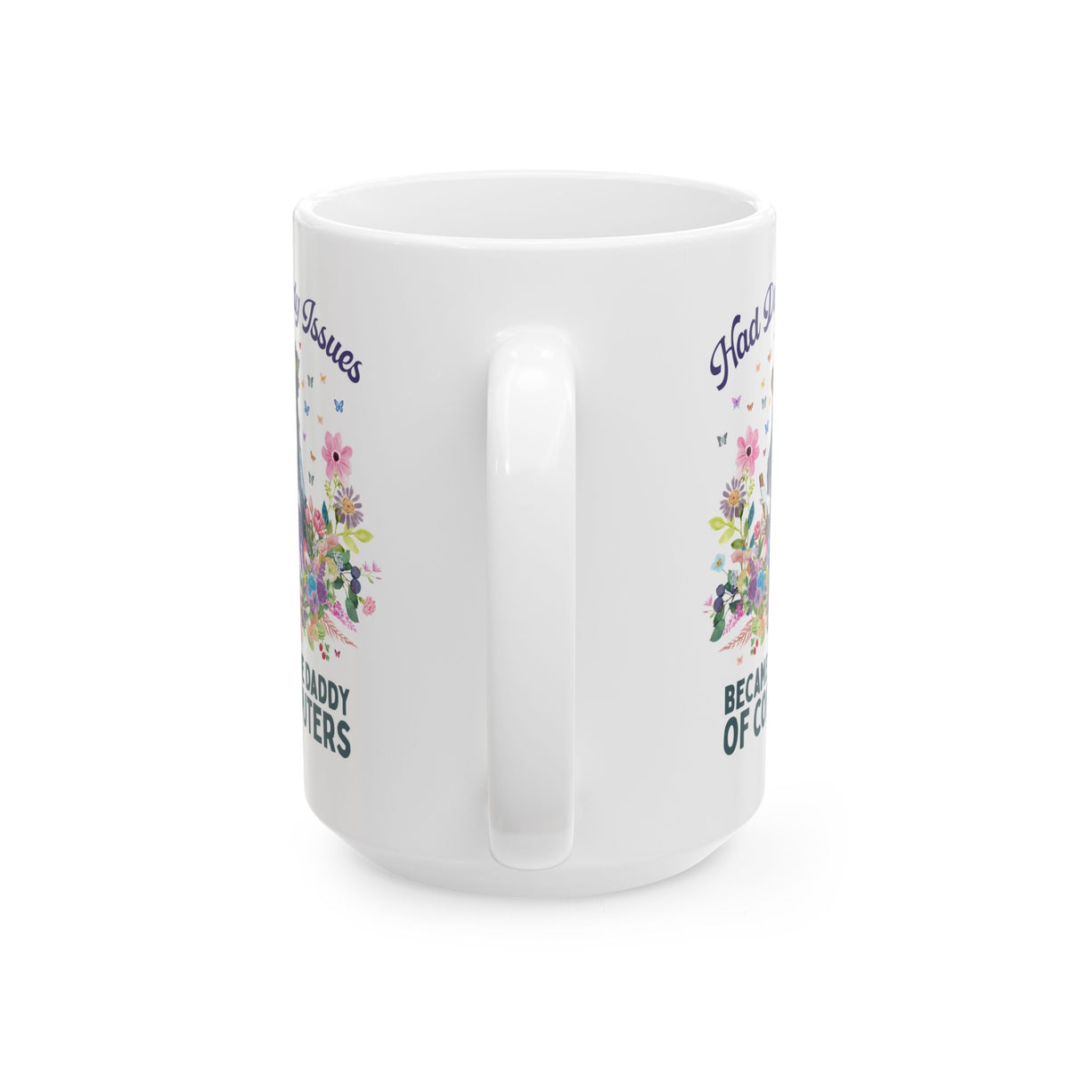 Funny Floral Ada Lovelace Coffee Mug, Famous Women in STEM: Had Daddy Issues, Became the Daddy of Computers