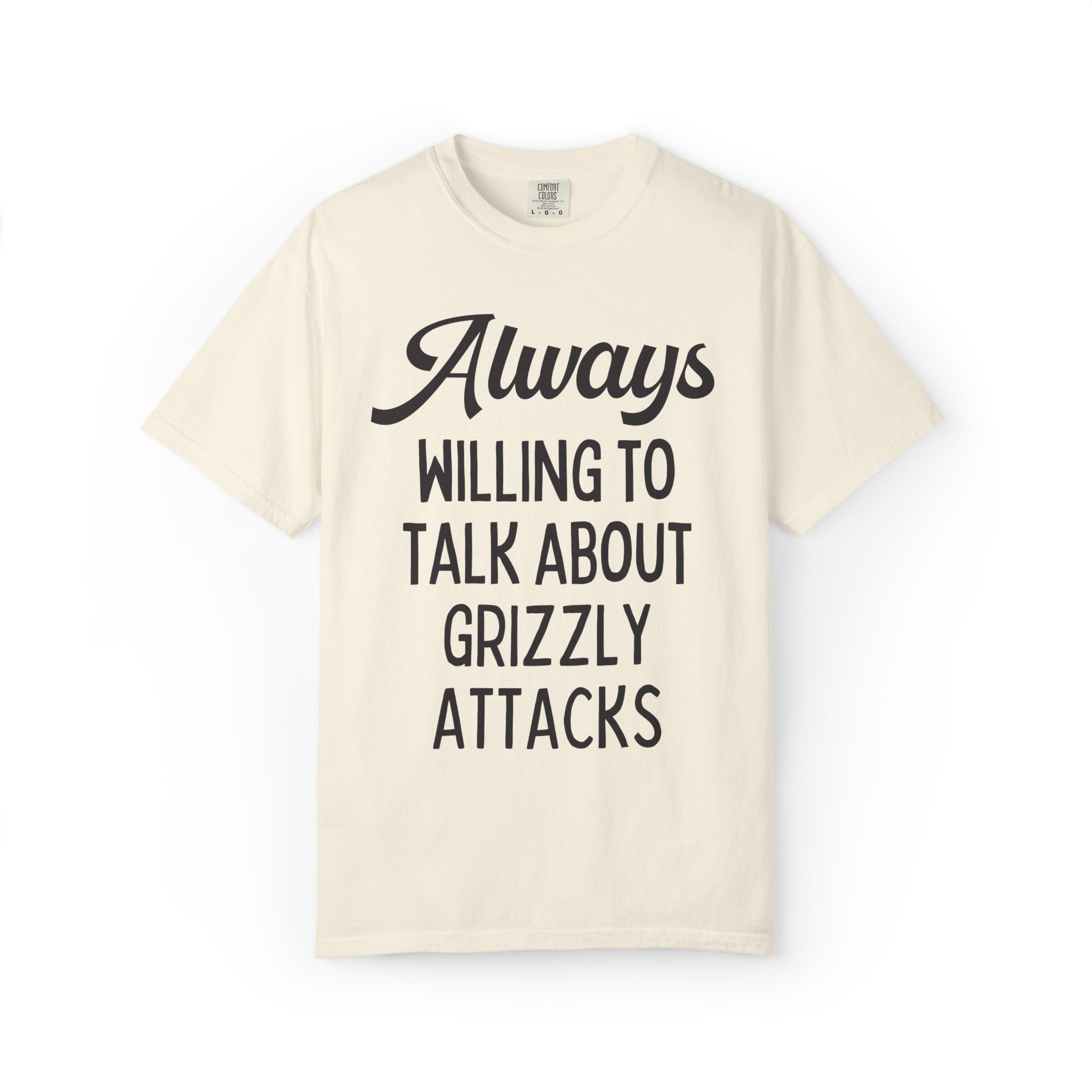 Morbid Animal History Tee Shirt for Friend Obsessed with Historical Disasters: Always Willing To Talk About Grizzly Attacks, Bear Lover Tee