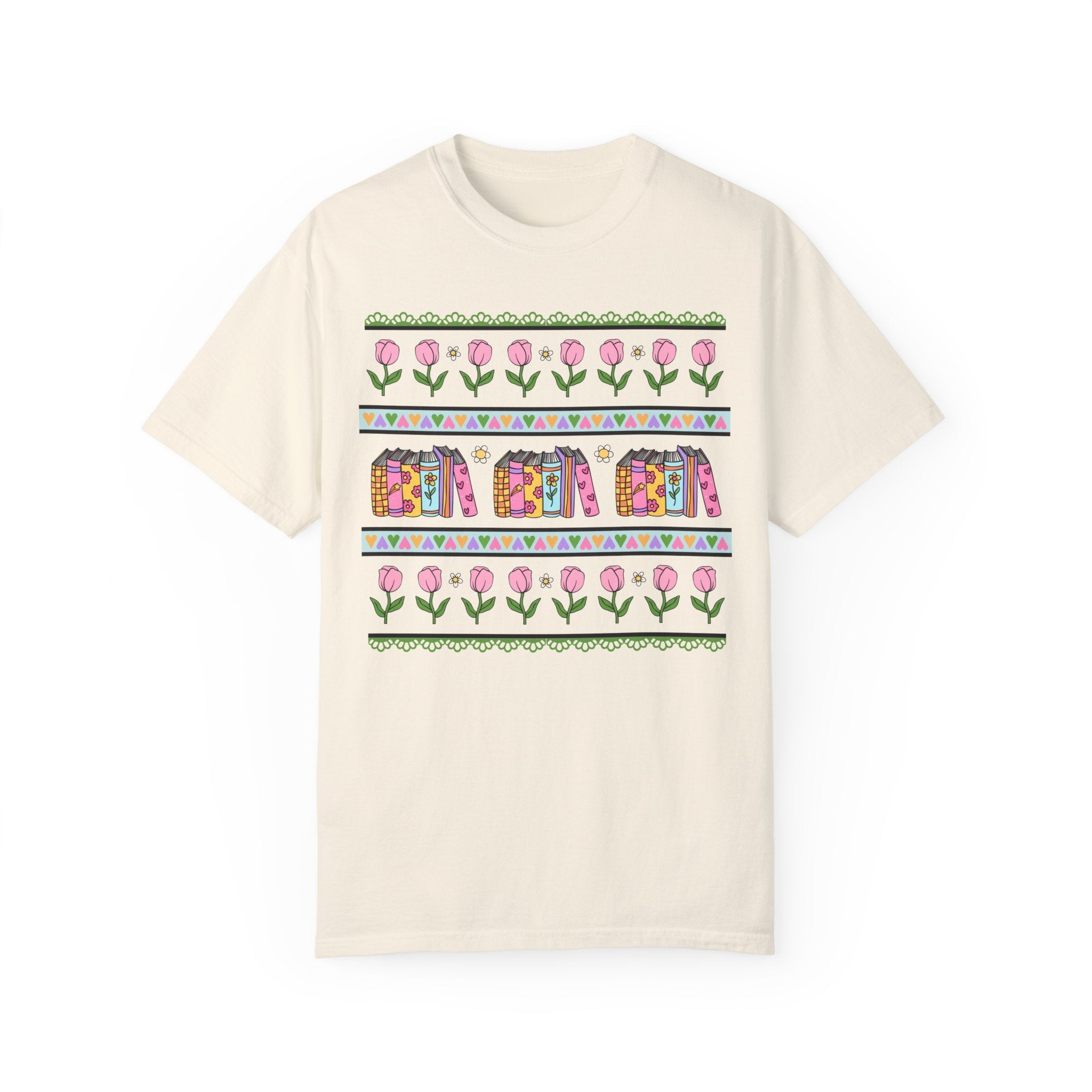 90s Book Shirt with Flowers - Opal and June