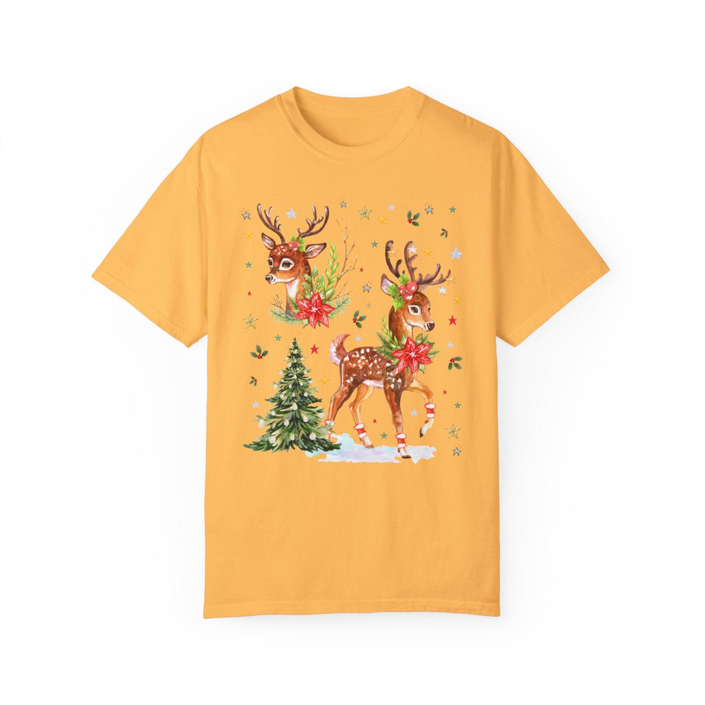 90s Style Silly Christmas Reindeer Tee Shirt - Opal and June