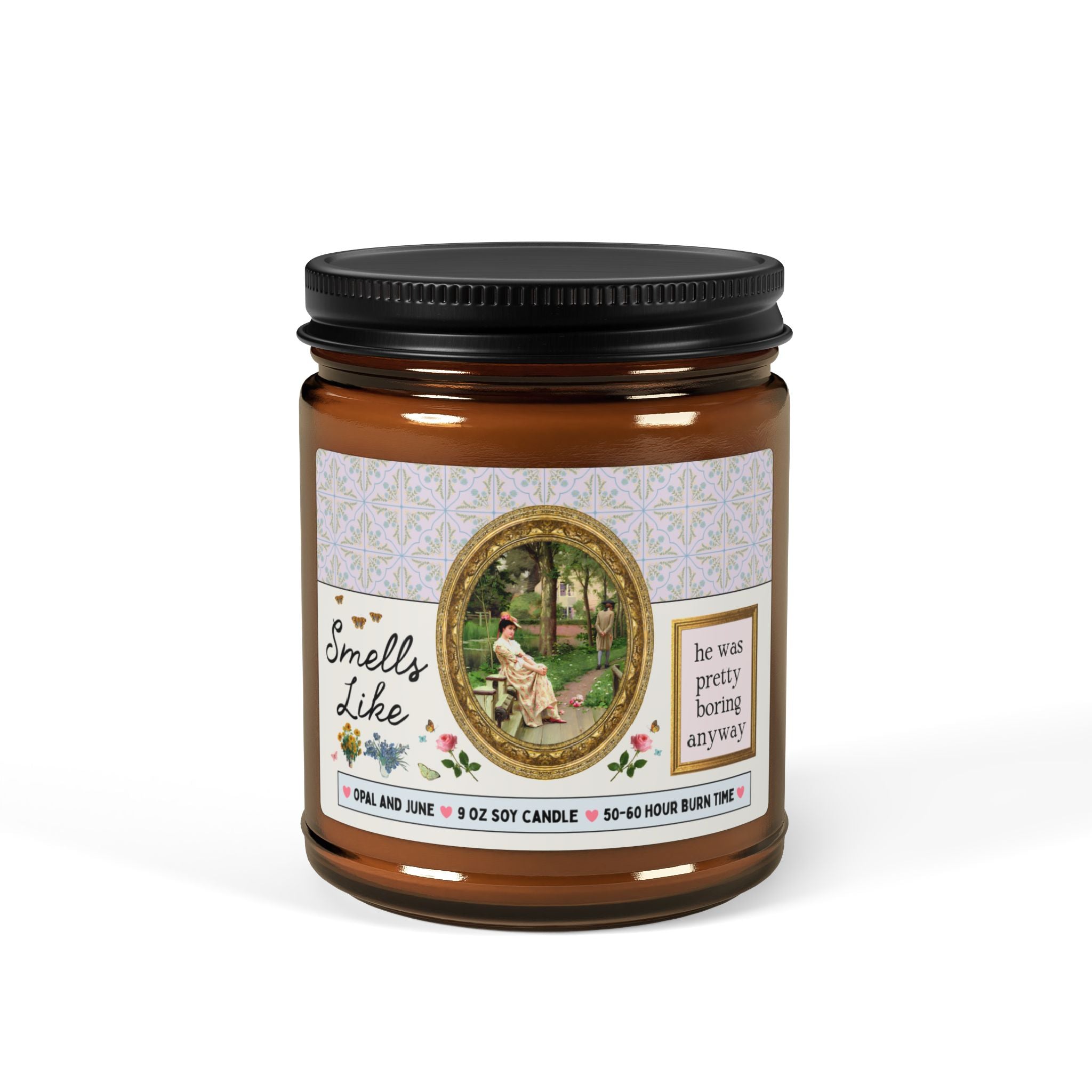 Smells Like He Was Pretty Boring Anyway: 9 Oz Soy Candle for Friend Going Through a Divorce or Breakup, Art History Gift