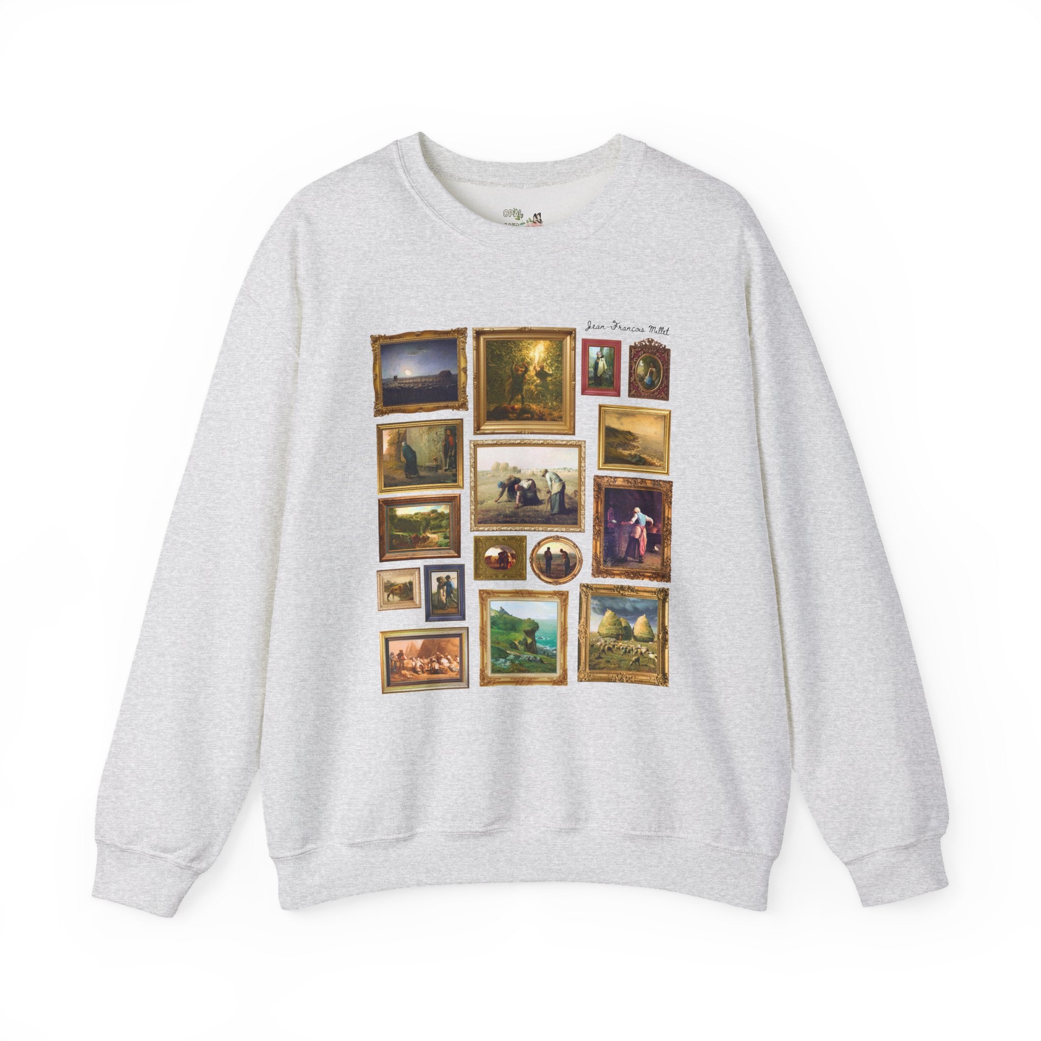Jean-François Millet Famous Paintings Sweatshirt, French Art History Buff Gift, Cute European Art History Lover Crewneck, Realism Art Movement