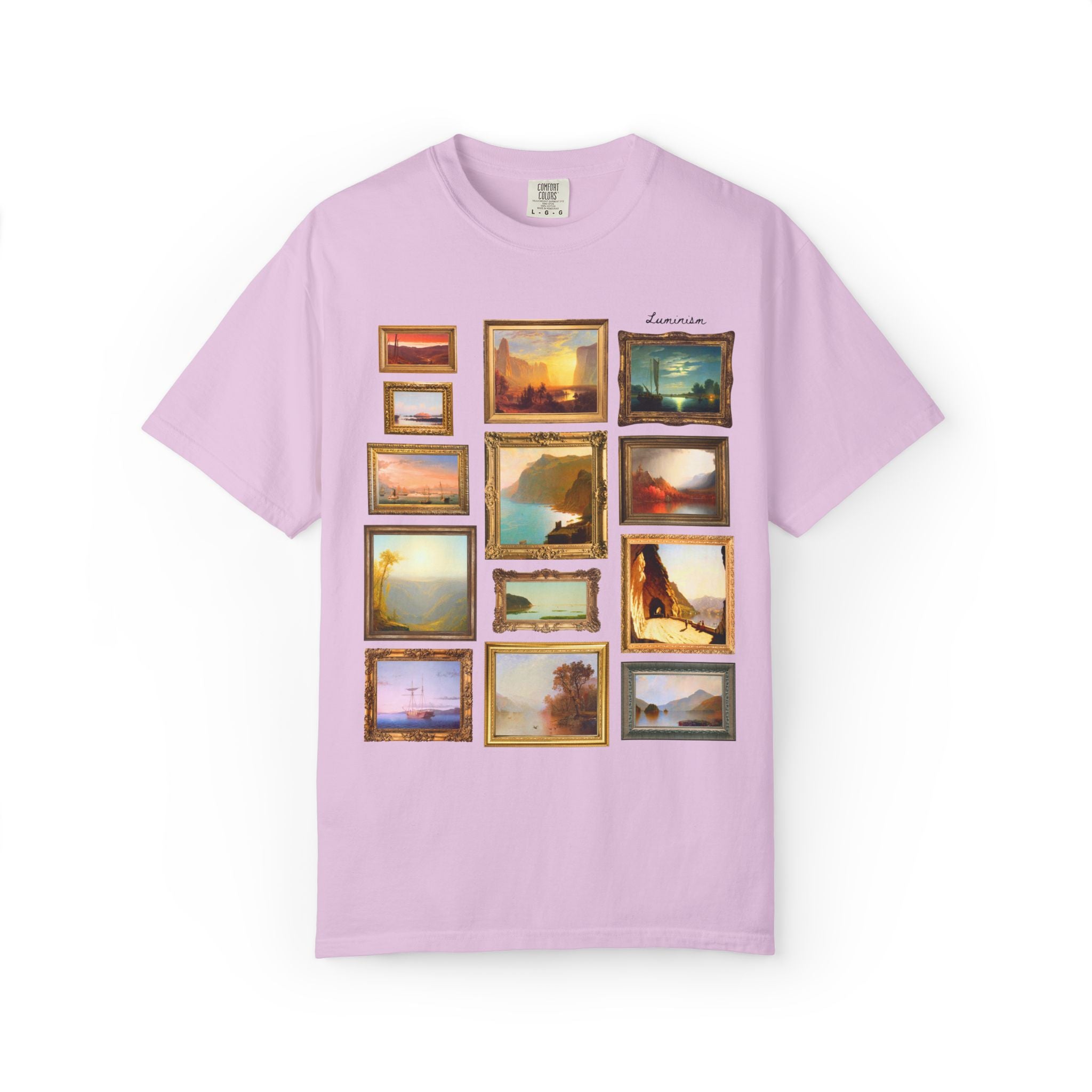 Luminism Art History Lover Gift with Famous Paintings, 19th Century American Art History, Hudson River School Art History Lover T-Shirt