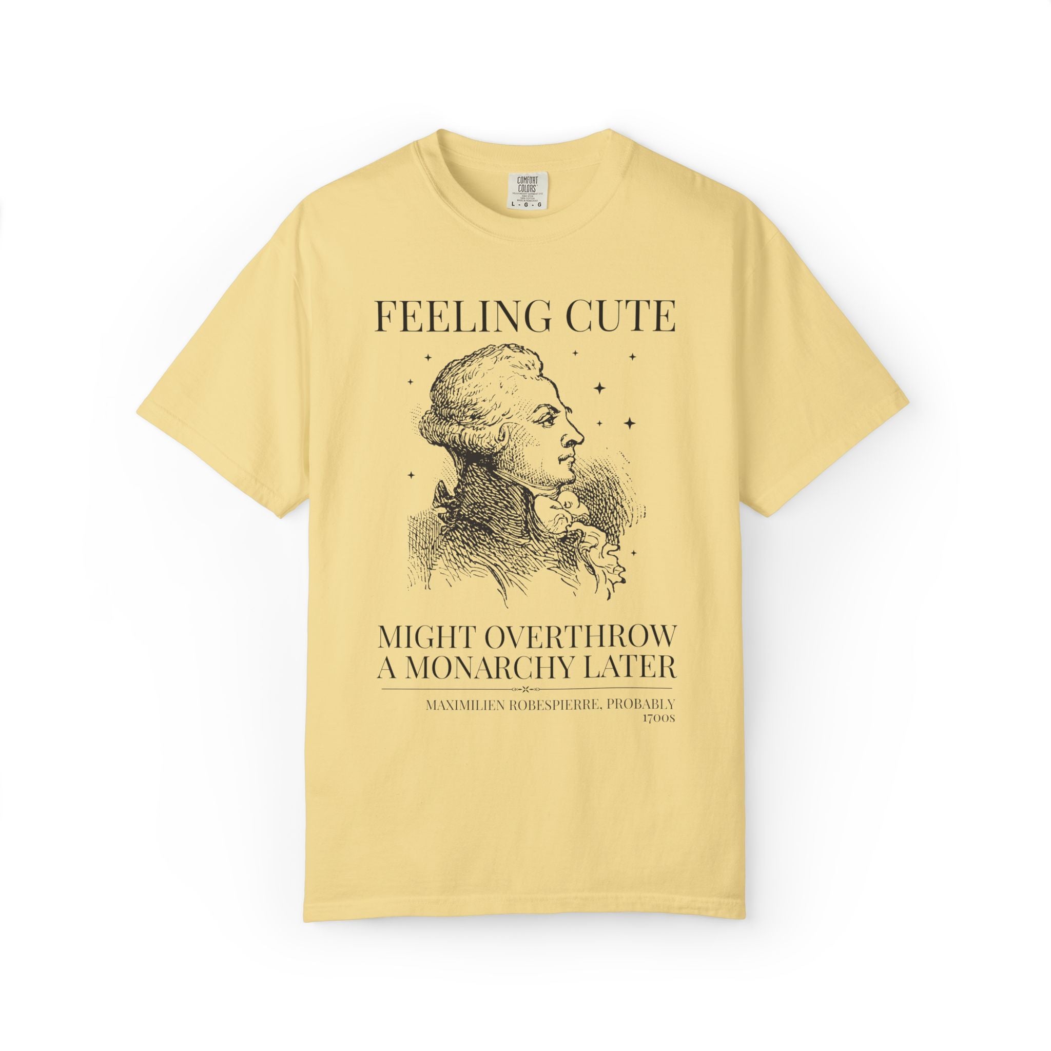 Maximilien Robespierre History Buff Tee Shirt: 18th Century French Revolution History Lover Gift, European Royal History Professor Gift