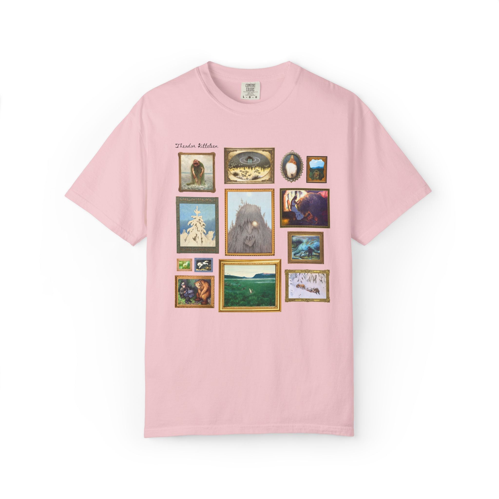 Theodor Kittelsen Art Historian Tee Shirt: Norwegian Art History, Early 1900s and Late 19th Century Fairy Tale and Folk Tale Famous Paintings