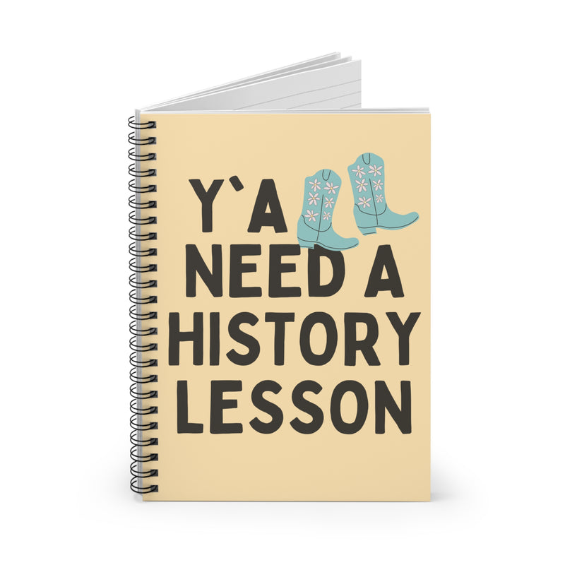 Cute Groovy Western History Notebook or Journal for History Teacher: Y'all Need A History Lesson