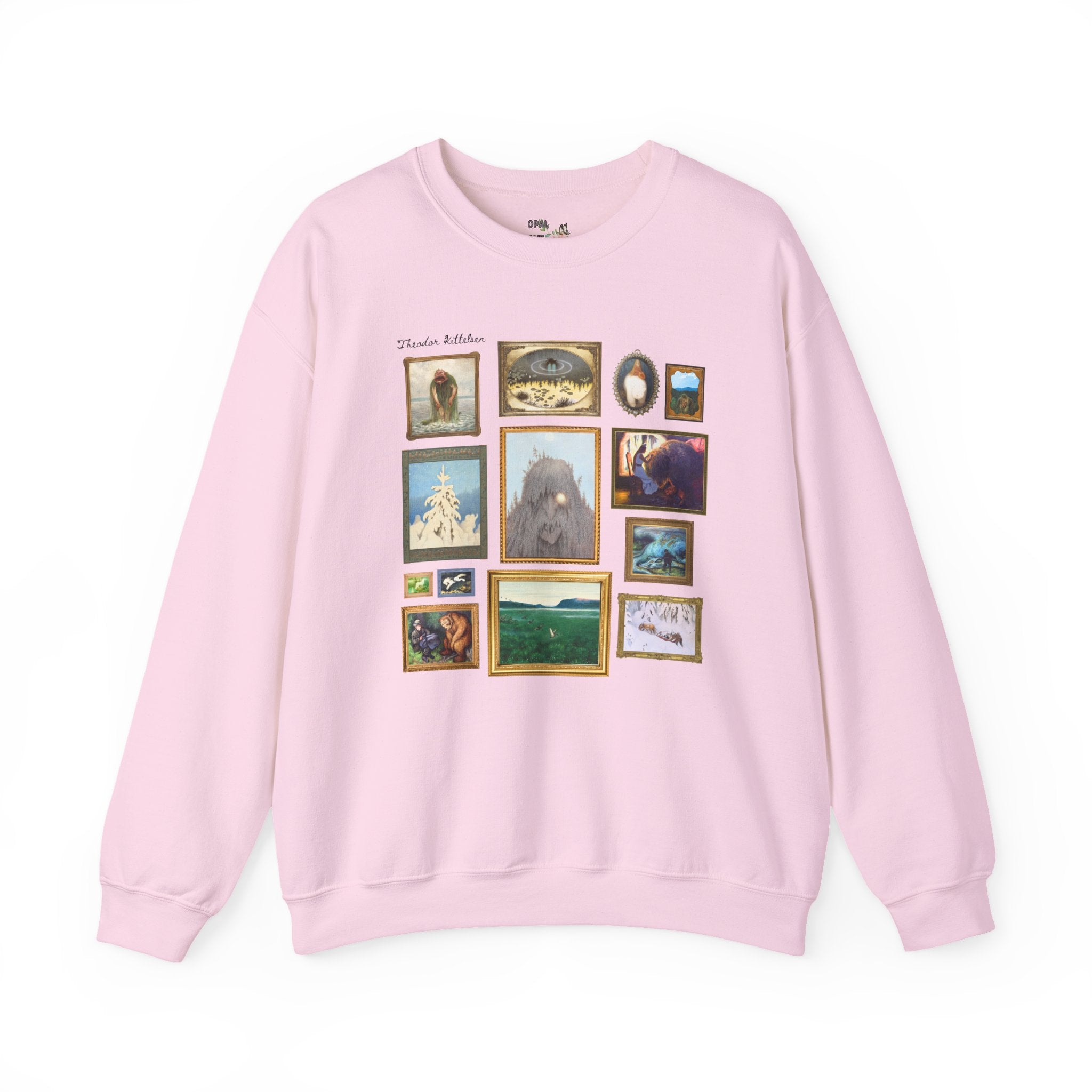 Theodor Kittelsen Art Historian Sweatshirt: Norwegian Art History, Early 1900s and Late 19th Century Fairy Tale and Folk Tale Famous Paintings Crewneck