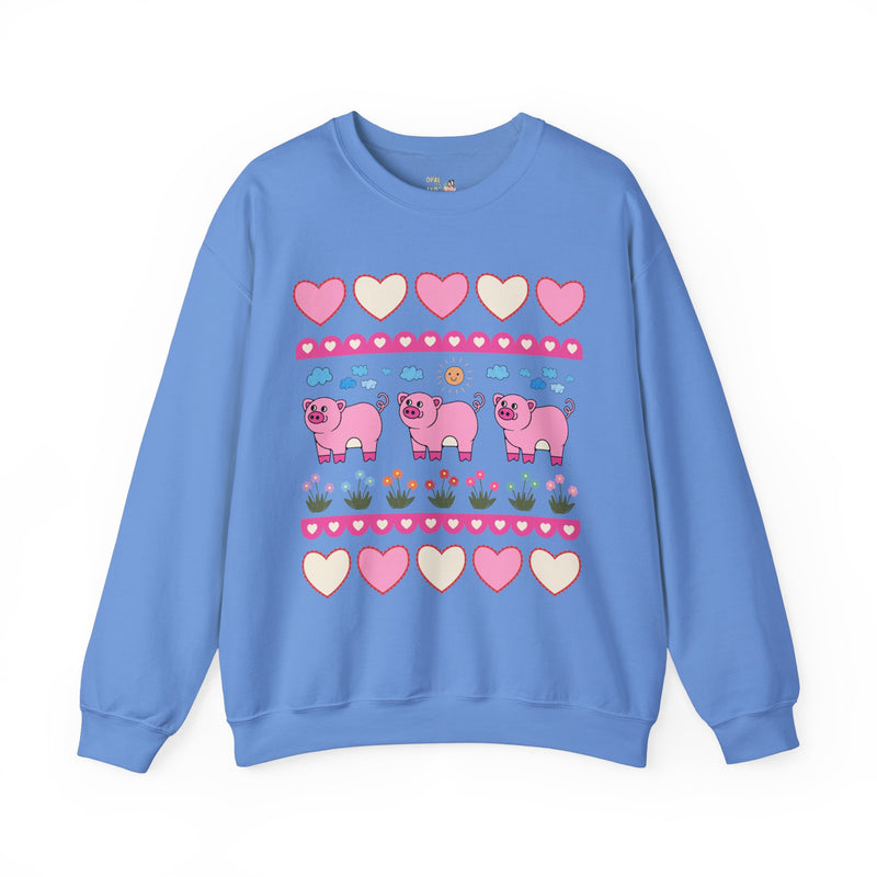 Adorable Doodle Pig Sweatshirt