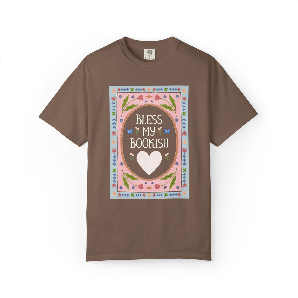 Bless My Bookish Heart Book Lover T-Shirt for Romance Reader or Classic Literature Bookworm, Cute School Librarian or Fantasy Reader Gift