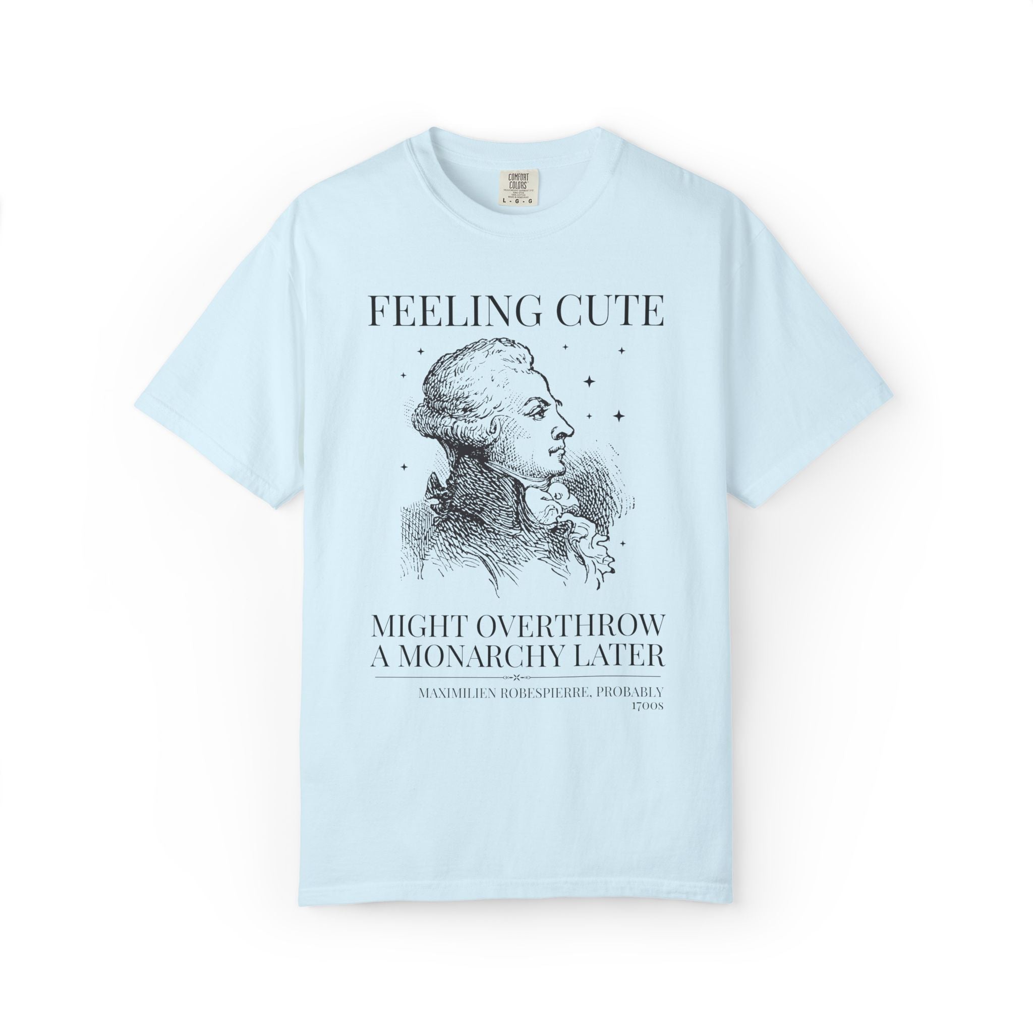 Maximilien Robespierre History Buff Tee Shirt: 18th Century French Revolution History Lover Gift, European Royal History Professor Gift
