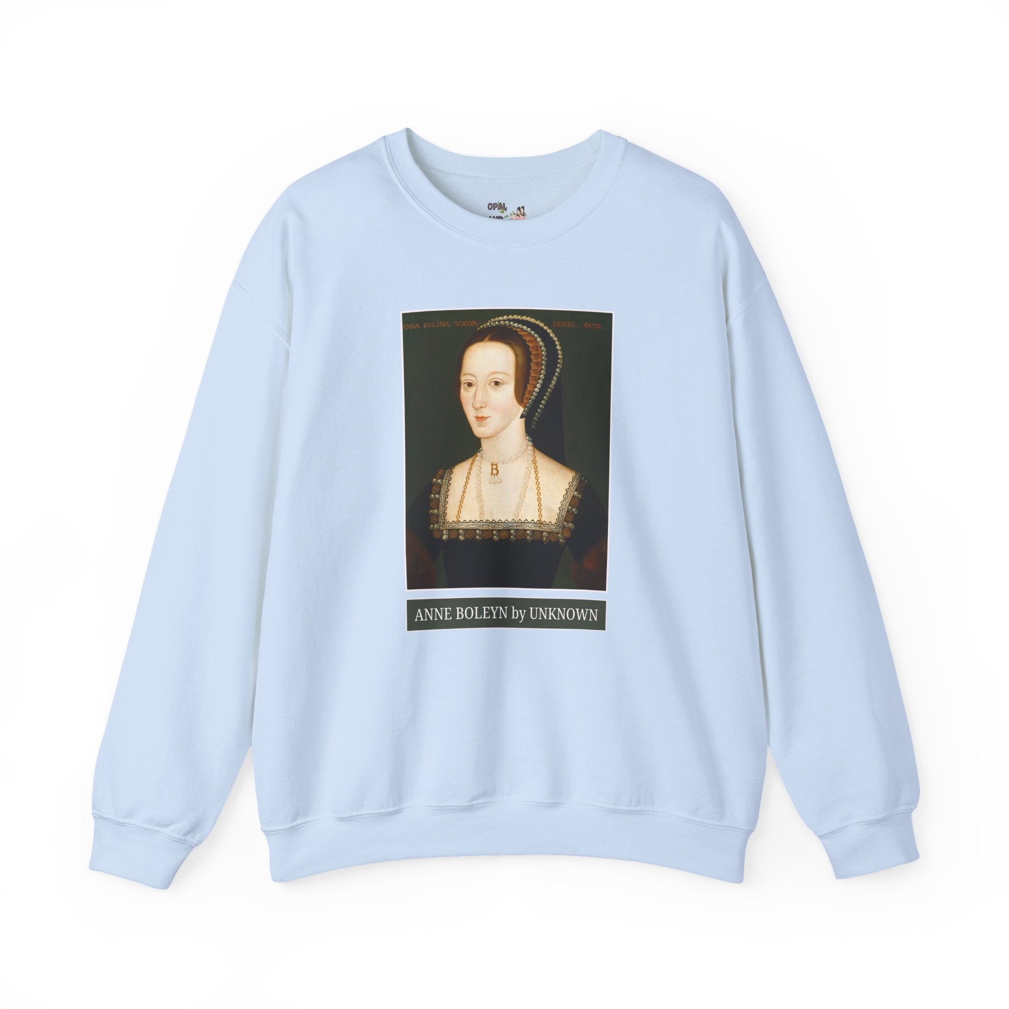 Anne Boleyn Art History Sweatshirt: Famous Painting of Anne Boleyn, Tudor History Famous Queens Crewneck, Women's European History Shirt