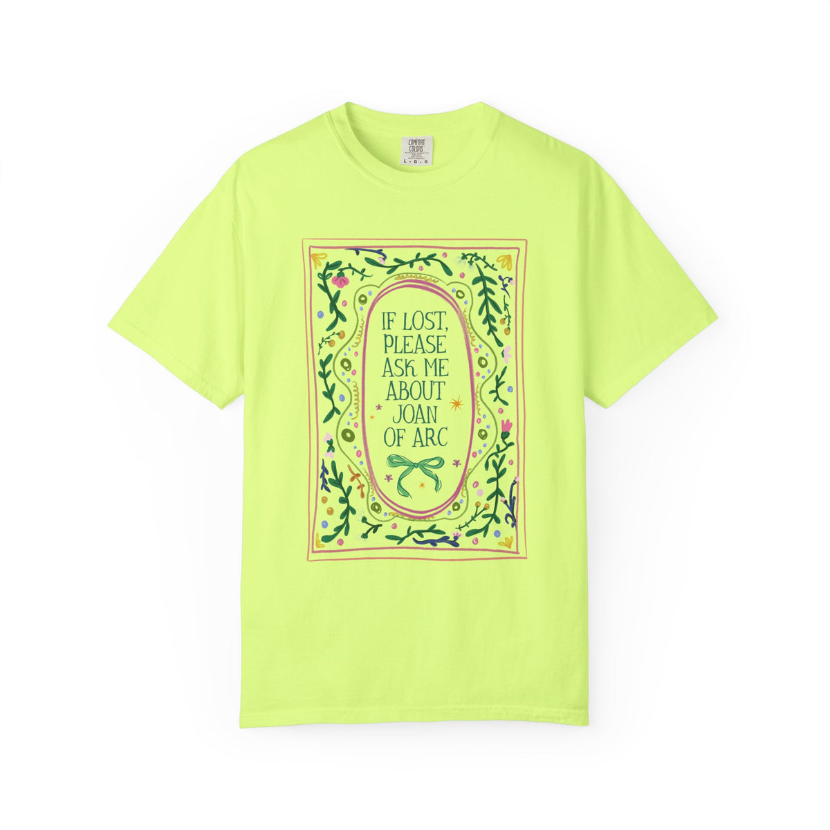 If Lost Please Ask Me About Joan of Arc Tee Shirt: Women's French History Buff T-Shirt, 100 Years War European History Teacher Tee