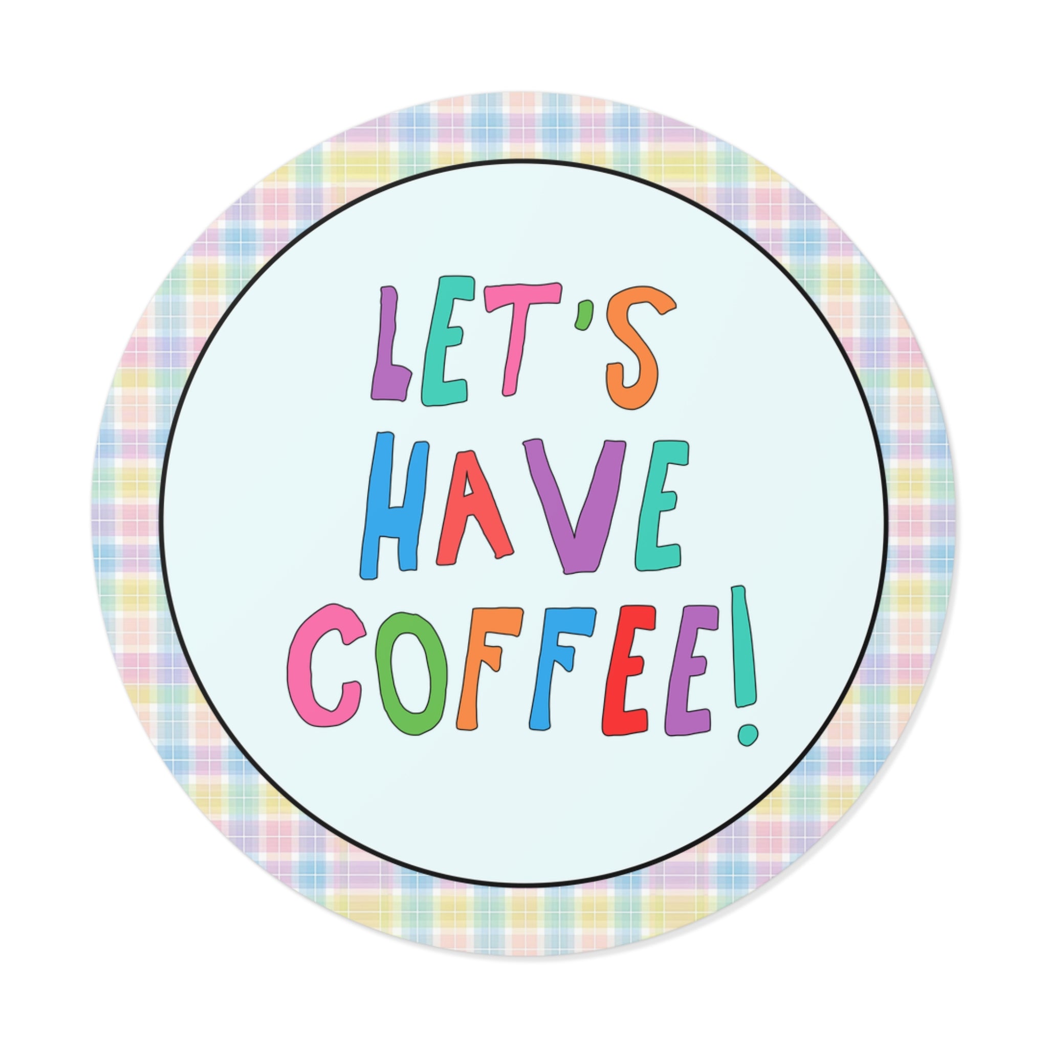 Cute Coffee Lover Sticker for Barista or Friend Who Loves Coffee Dates: Let's Have Coffee!