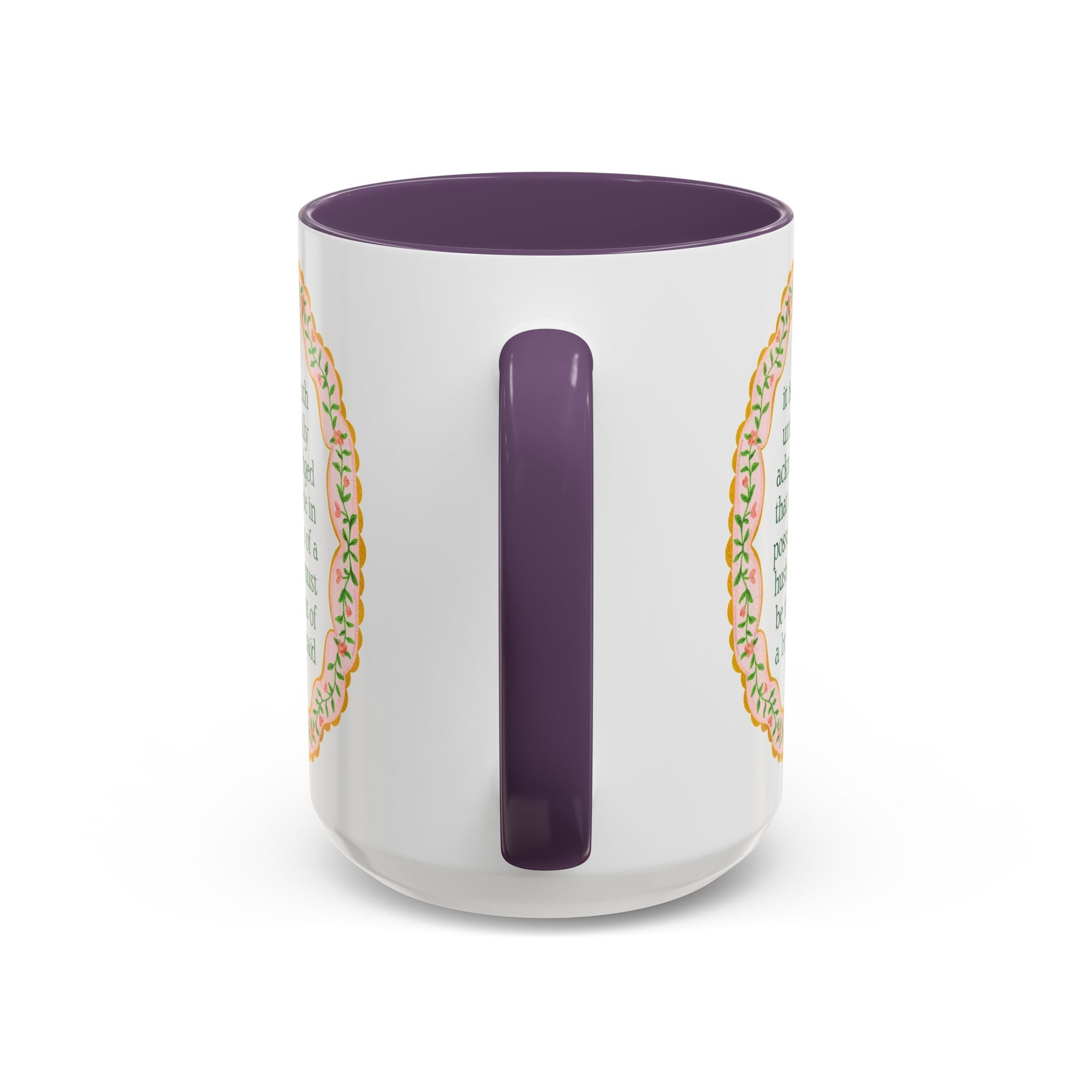 A Bride Must Be in Want of a Bridesmaid: Cute Pride and Prejudice Coffee Mug for Jane Austen Book Lover, Bridesmaid Proposal Coffee Mug - Opal and June