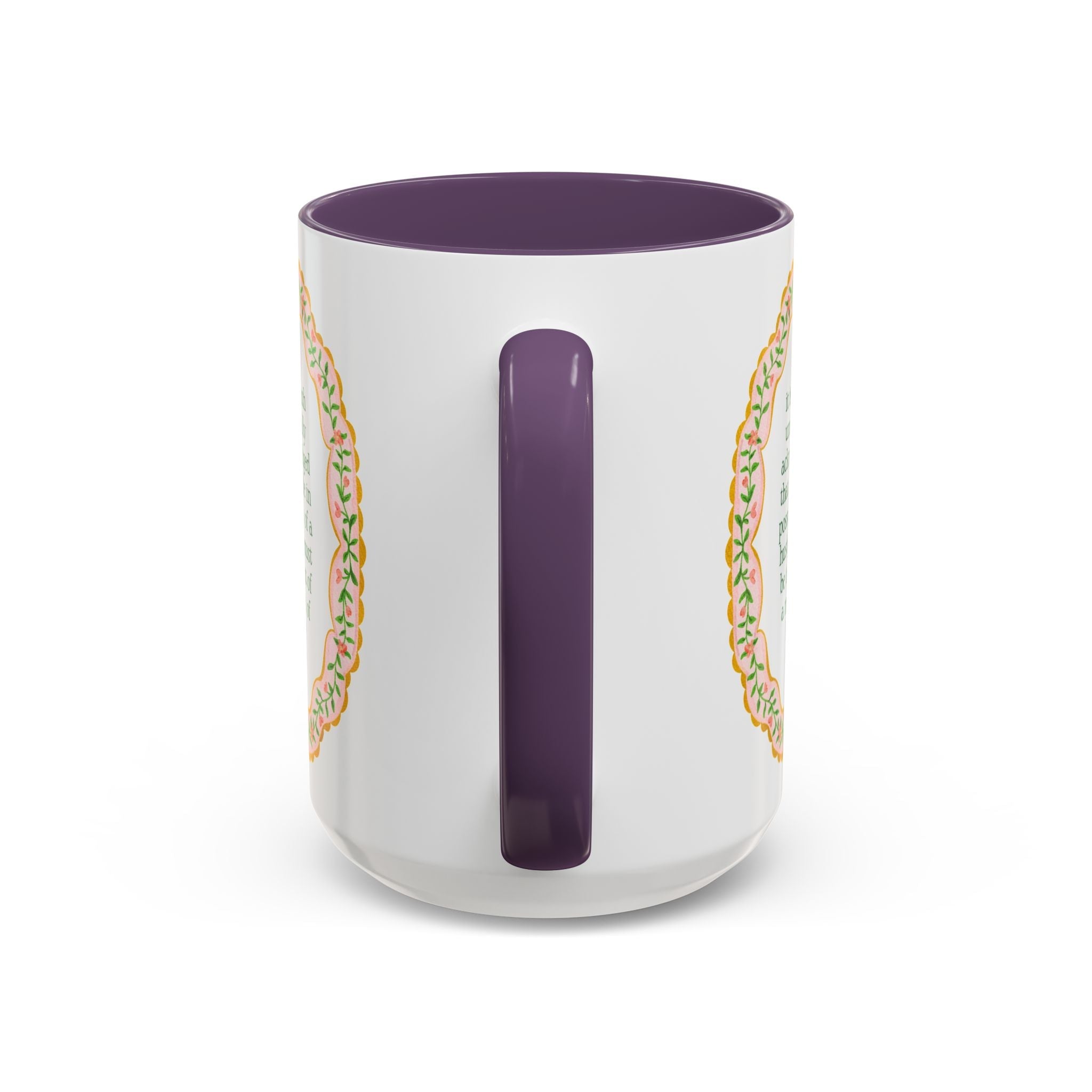 A Bride Must Be in Want of a Matron of Honor: Cute Pride and Prejudice Coffee Mug for Jane Austen Book Lover, Matron of Honor Proposal Coffee Mug - Opal and June