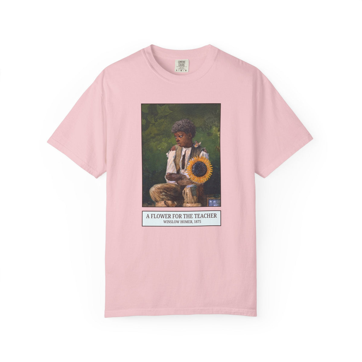 A Flower for the Teacher by Winslow Homer Tee Shirt: American Art History or Museum Lover Gift for Teacher, 19th Century and Early 1900s US Painter - Opal and June