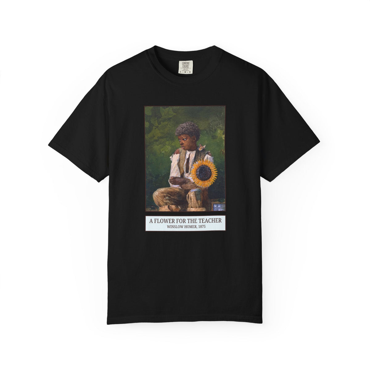 A Flower for the Teacher by Winslow Homer Tee Shirt: American Art History or Museum Lover Gift for Teacher, 19th Century and Early 1900s US Painter - Opal and June